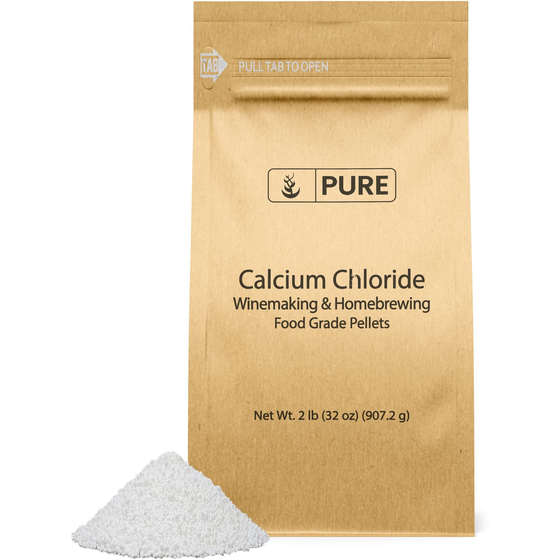 Pure Original Ingredients Calcium Chloride (2 Lb) Food Safe, For Wine Making, Home Brew, & Cheese Making