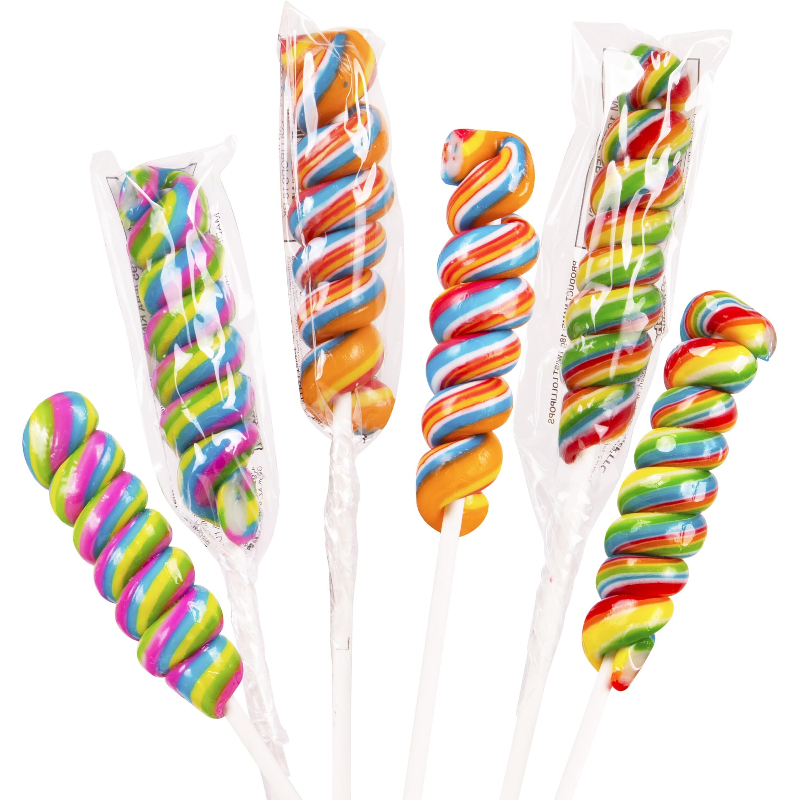 Narwhal Novelties Twist Lollipops, Candy Suckers (12-Pack)