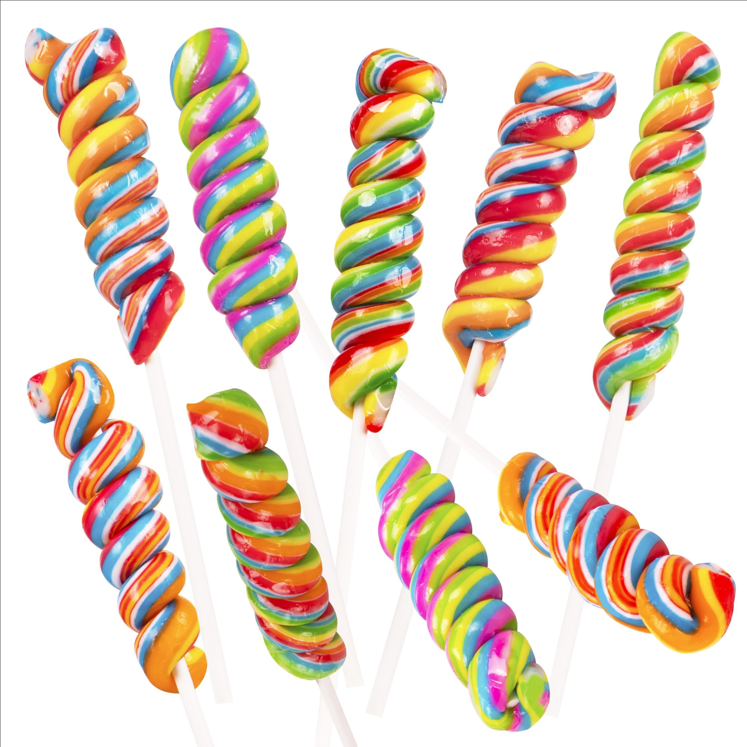 Narwhal Novelties Twist Lollipops, Candy Suckers (12-Pack)