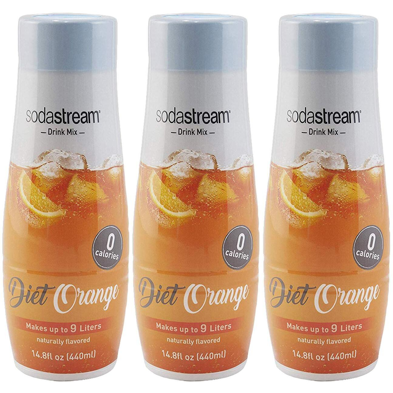 Sodastream Sparkling Drink, Diet Orange, 14.8 Fl Oz (Pack Of 3), 14.8 Fl Oz