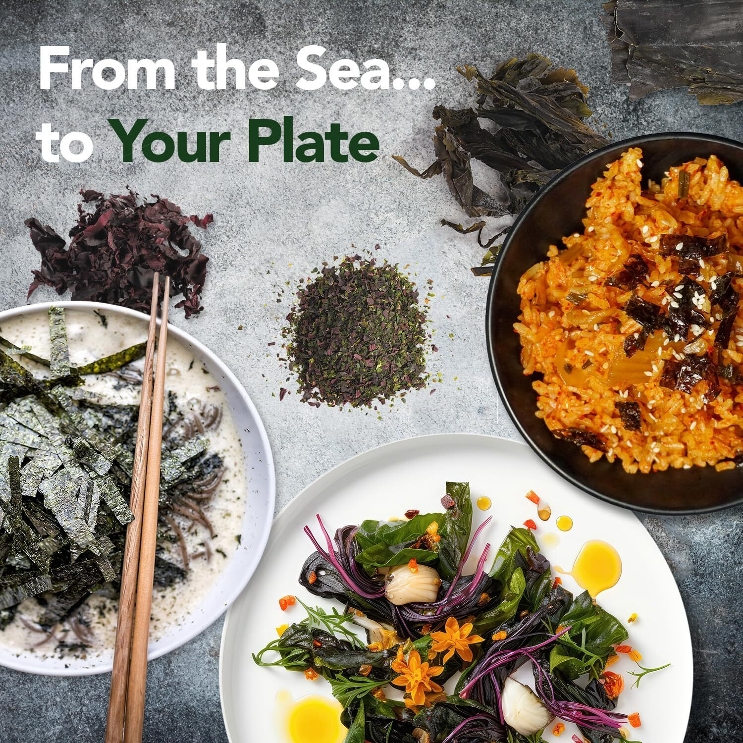 Vitaminsea Dulse Dried Seaweed | Wild North Atlantic Seaweed For Snacking, Seasoning, Soups & Salads | Rich In Vitamins, Minerals & Antioxidants Perfect For Thyroid Support | Flakes (8 Oz)