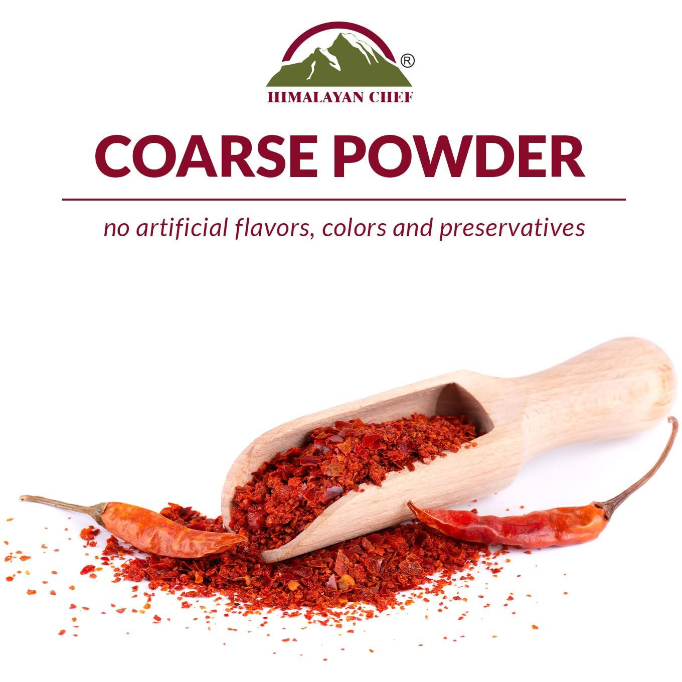 Himalayan Chef Red Crushed Pepper Shaker - Organically Crushed Red Chili Pepper Flakes Great For Pizza, Chowder, Seafood, And Pasta (3.88 Oz)