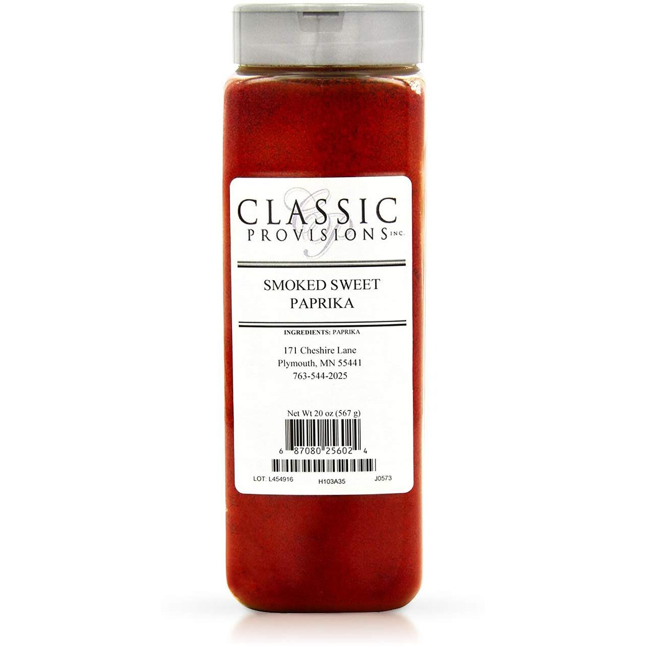 Classic Provisions Spices Rich In Flavor For Spanish Cuisine Fish Meat Bbq Sauce And More, Paprika, Smoked Sweet, 20 Ounce