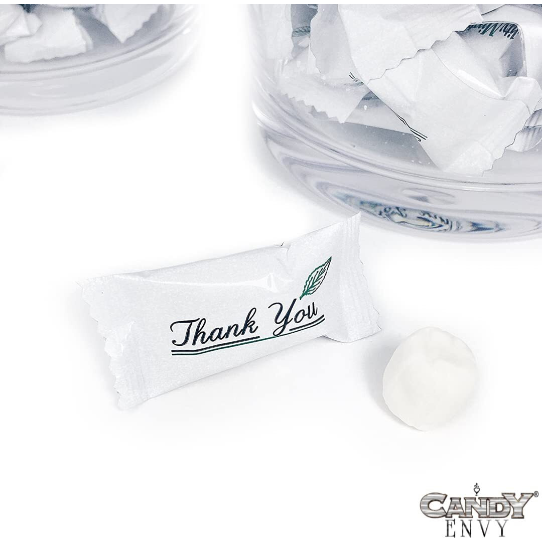 Candy Envy - Thank You Buttermints - 13 Oz. Bag - Approximately 100 Individually Wrapped Mints