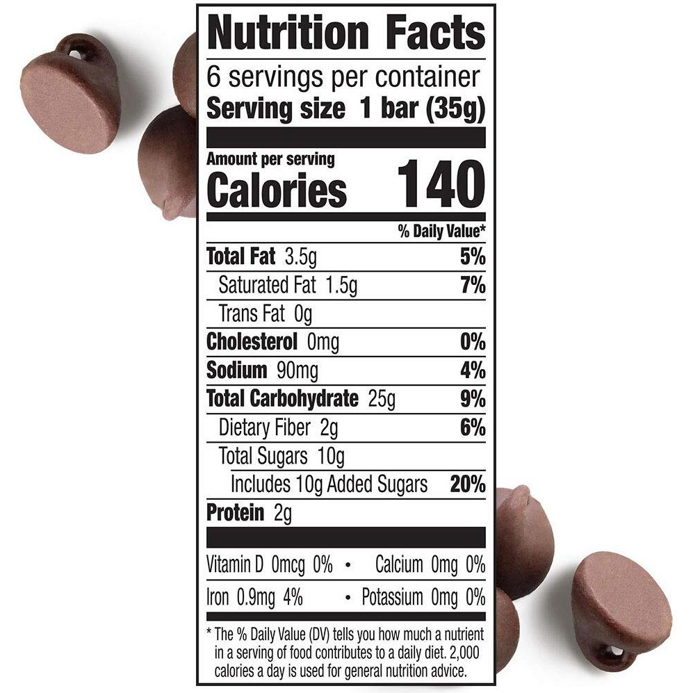 Cascadian Farm Organic Chocolate Chip Chewy Granola Bars, 6 Bars, 7.4 Oz