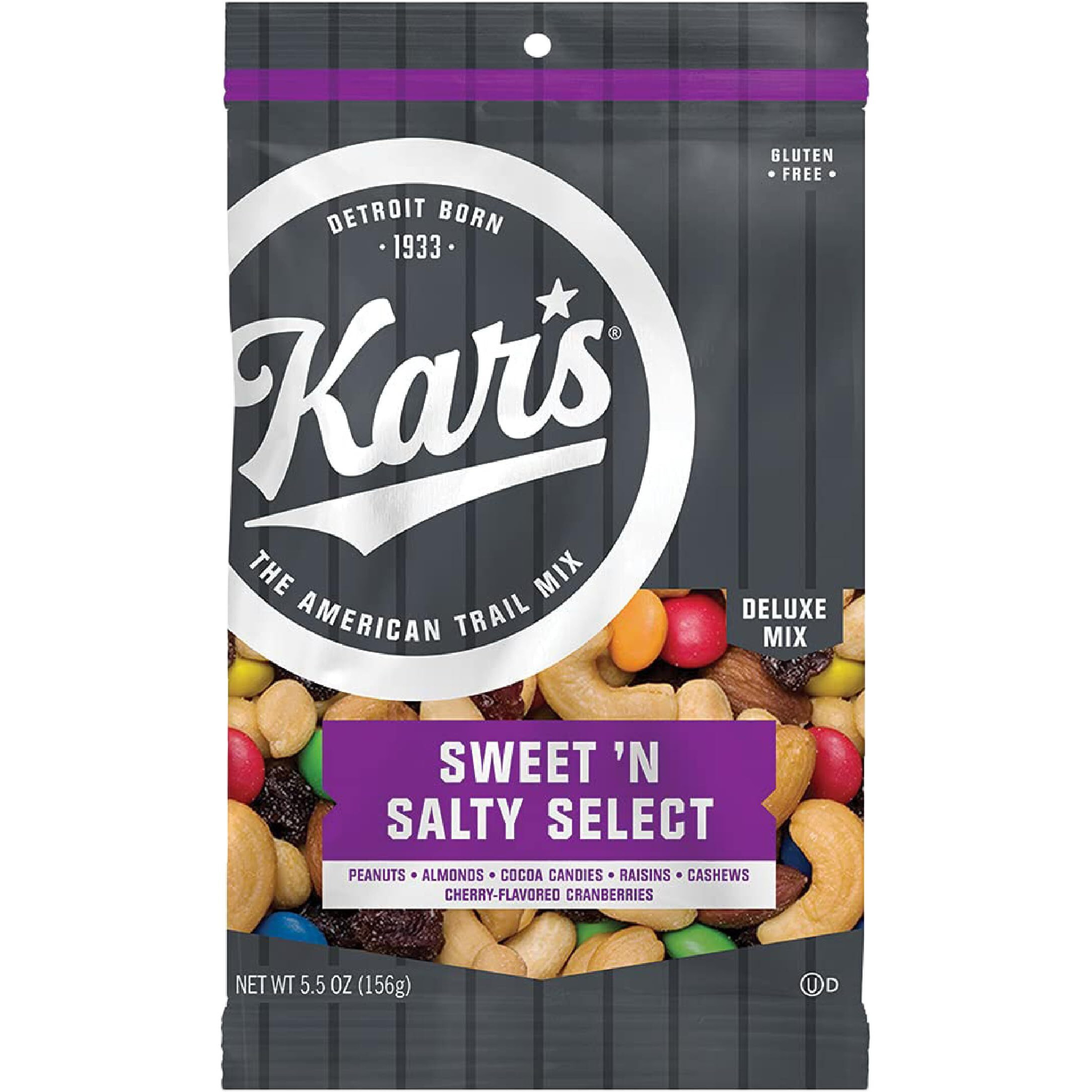 Kars Nuts Sweet N Salty Select Trail Mix - 5.5 Oz Snack Pack, Pack Of 12 - Snacks For Adults And Kids