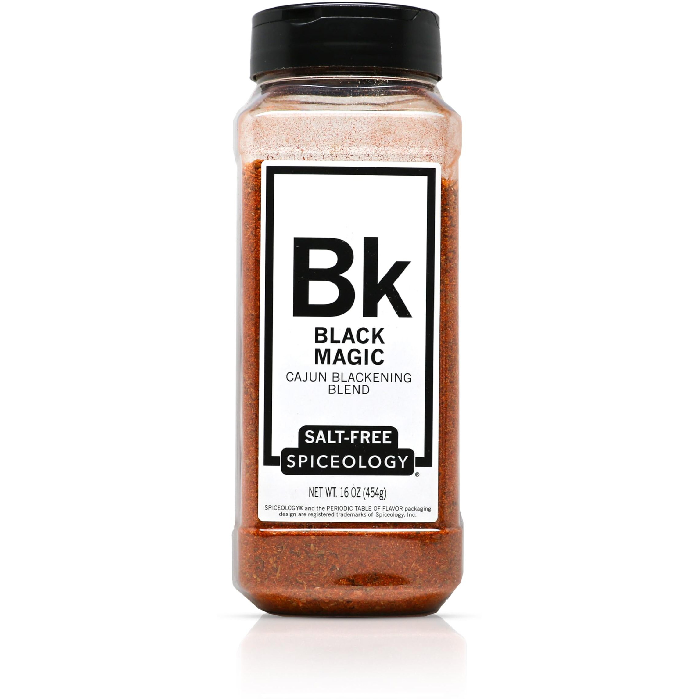 Spiceology - Black Magic - Cajun Blackening Spice Blend - Salt-Free - Spicy Creole Dry Rub And Seasoning - Use On Beef, Chicken, Mac N' Cheese, Turkey, Butter, Seafood Or Nuts - 16 Oz