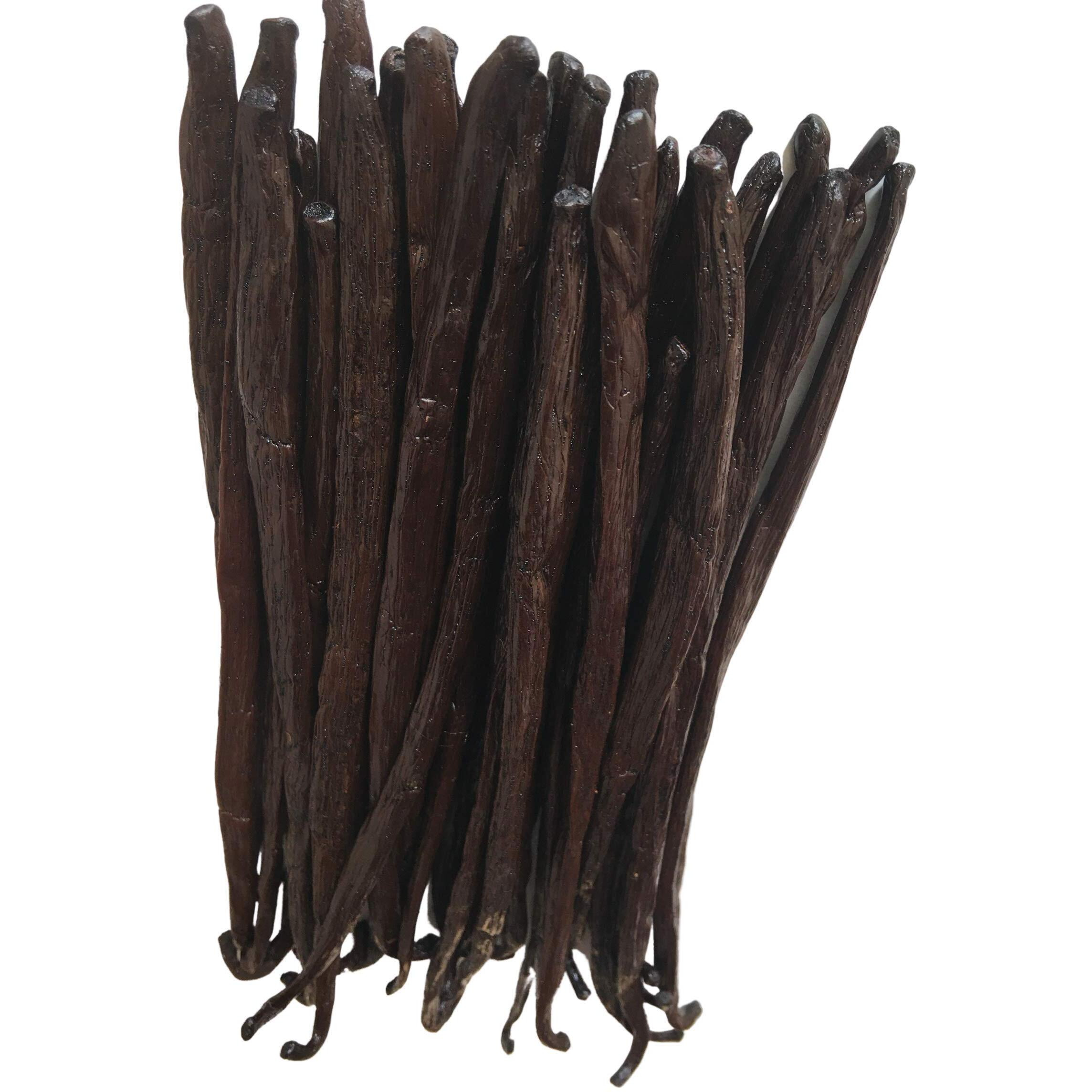 26 Organic Madagascar Vanilla Beans Grade A. Certified Usda Organic. Fresh By Fitnclean Vanilla For Extract, Cooking, Brewing, Baking. Bulk Bourbon Non-Gmo Whole Gourmet Pods