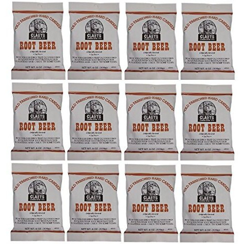 Claeys Old Fashioned Root Beer Hard Candy 6 Oz.