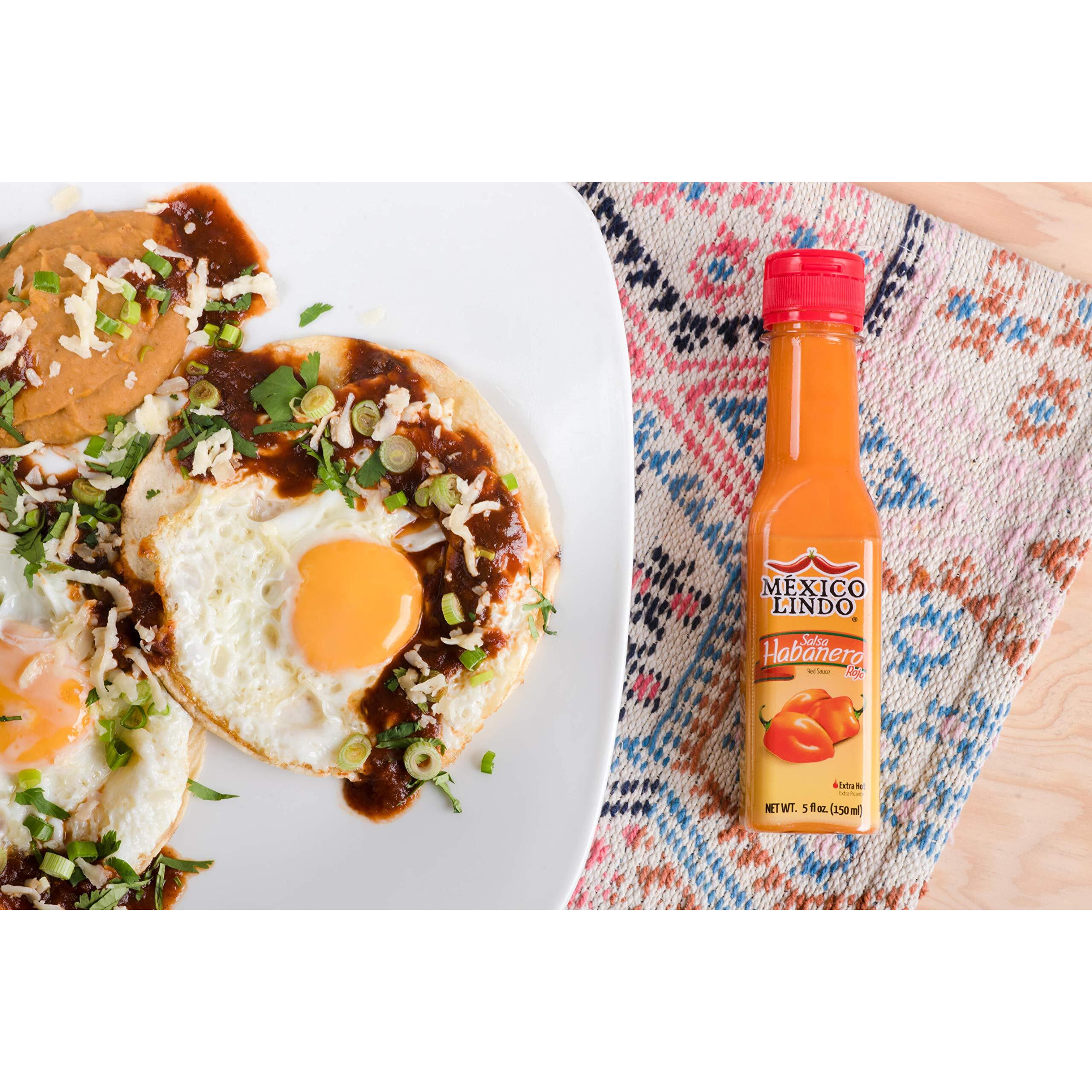 Mexico Lindo Hot Sauce Variety Pack | Includes 1 Bottles Each Of Red Habanero + Green Habanero + Xxxtra Hot | 5 Fl Oz Bottles (Pack Of 3)