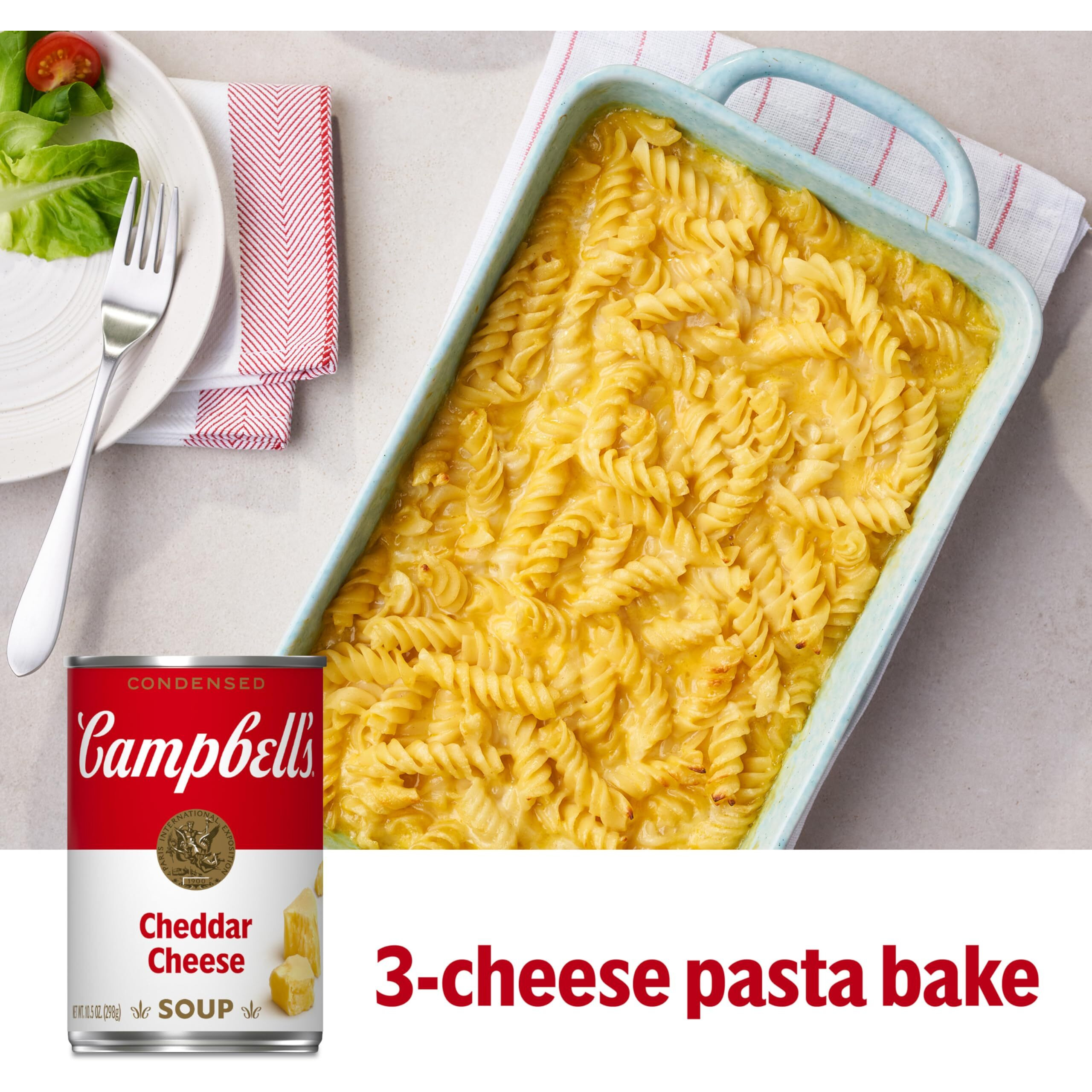 Campbell's Condensed Cheddar Cheese Soup, 10.5 Ounce Can (Pack Of 12) (Packaging May Vary)