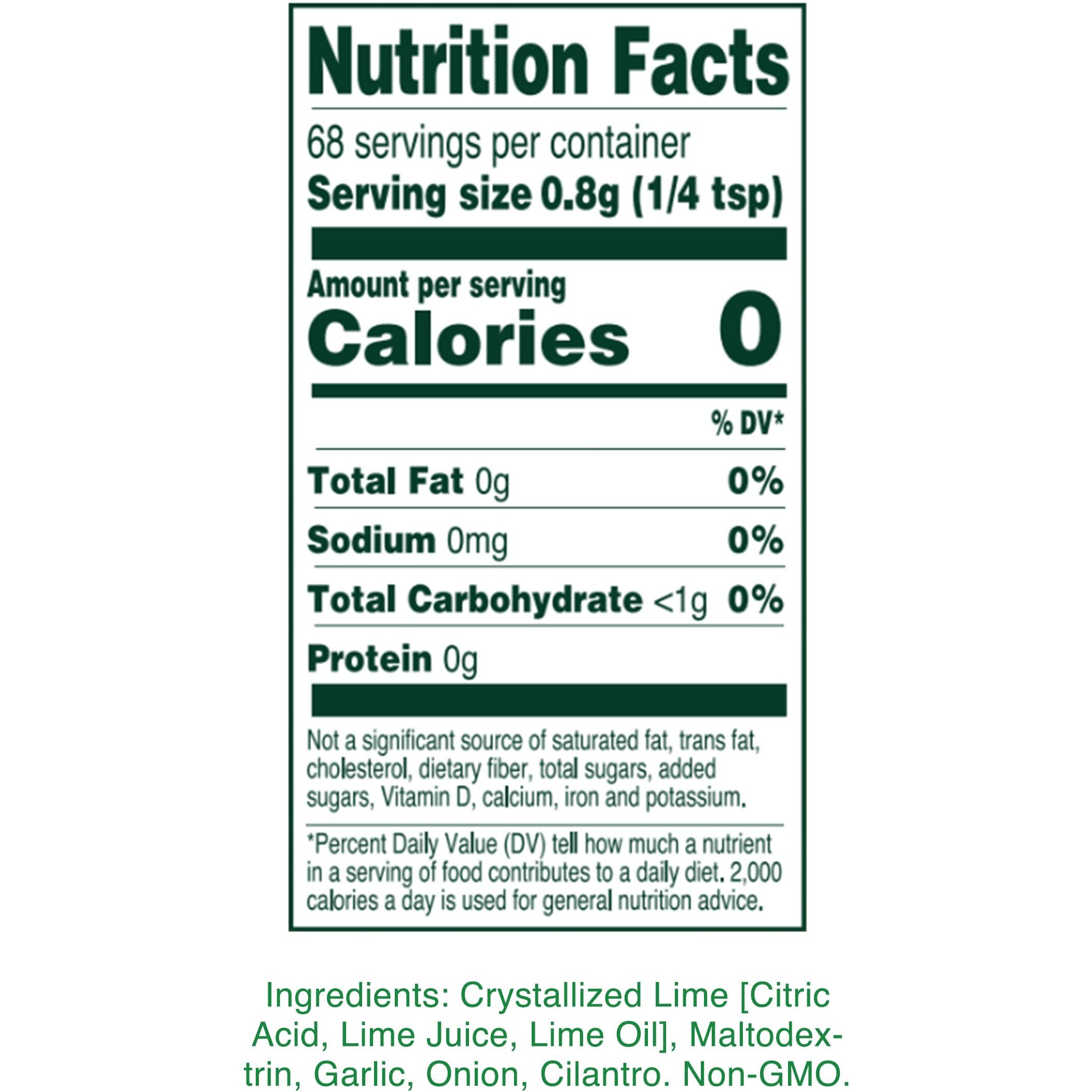 True Lime Garlic And Cilantro Spice Blend, 1.94 Oz, 18 Pack