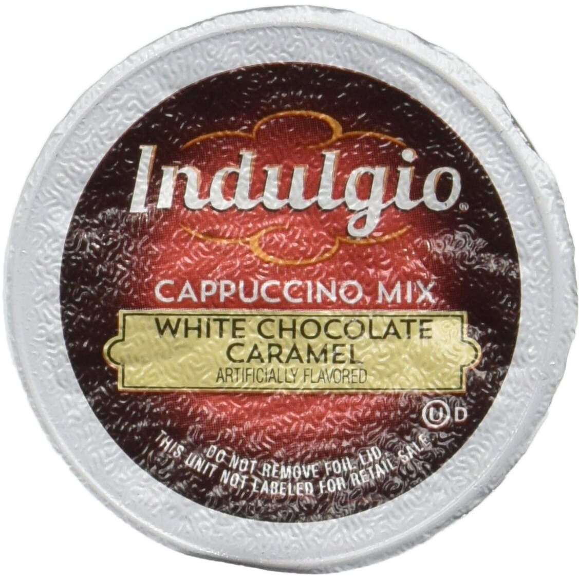 Indulgio White Chocolate Caramel Cappuccino, 48 Count