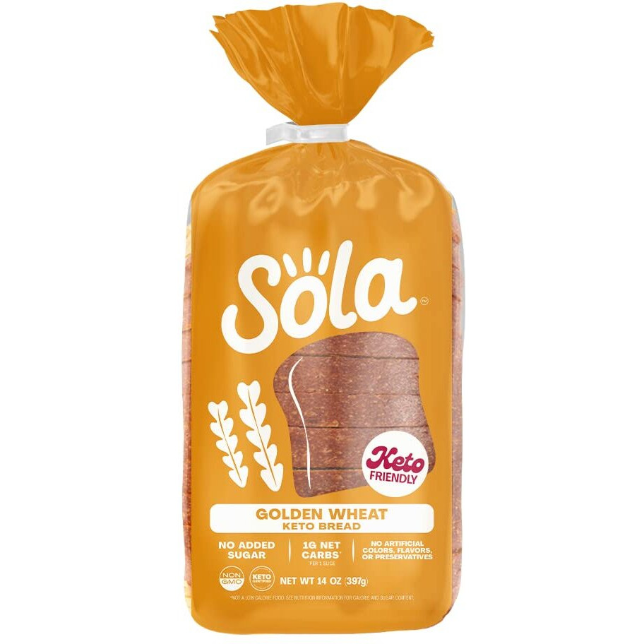 Sola Golden Wheat Bread, Non-Gmo, 14 Oz Loaf (2 Pack)