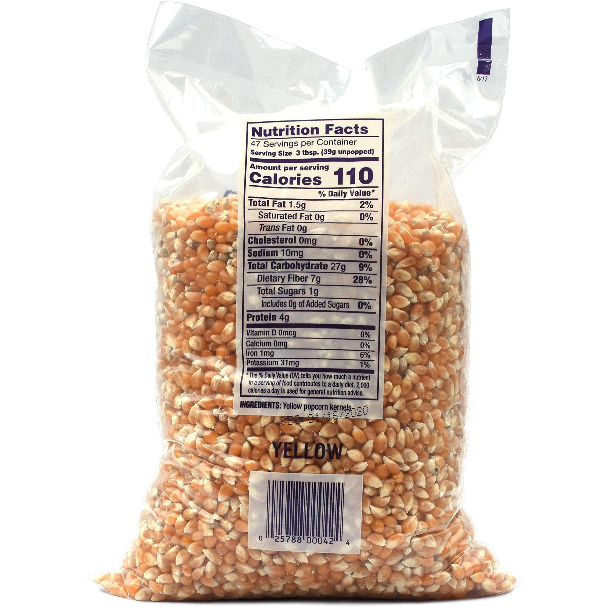 Snappy Yellow Popcorn Kernels, 4Lb, 6 Pack