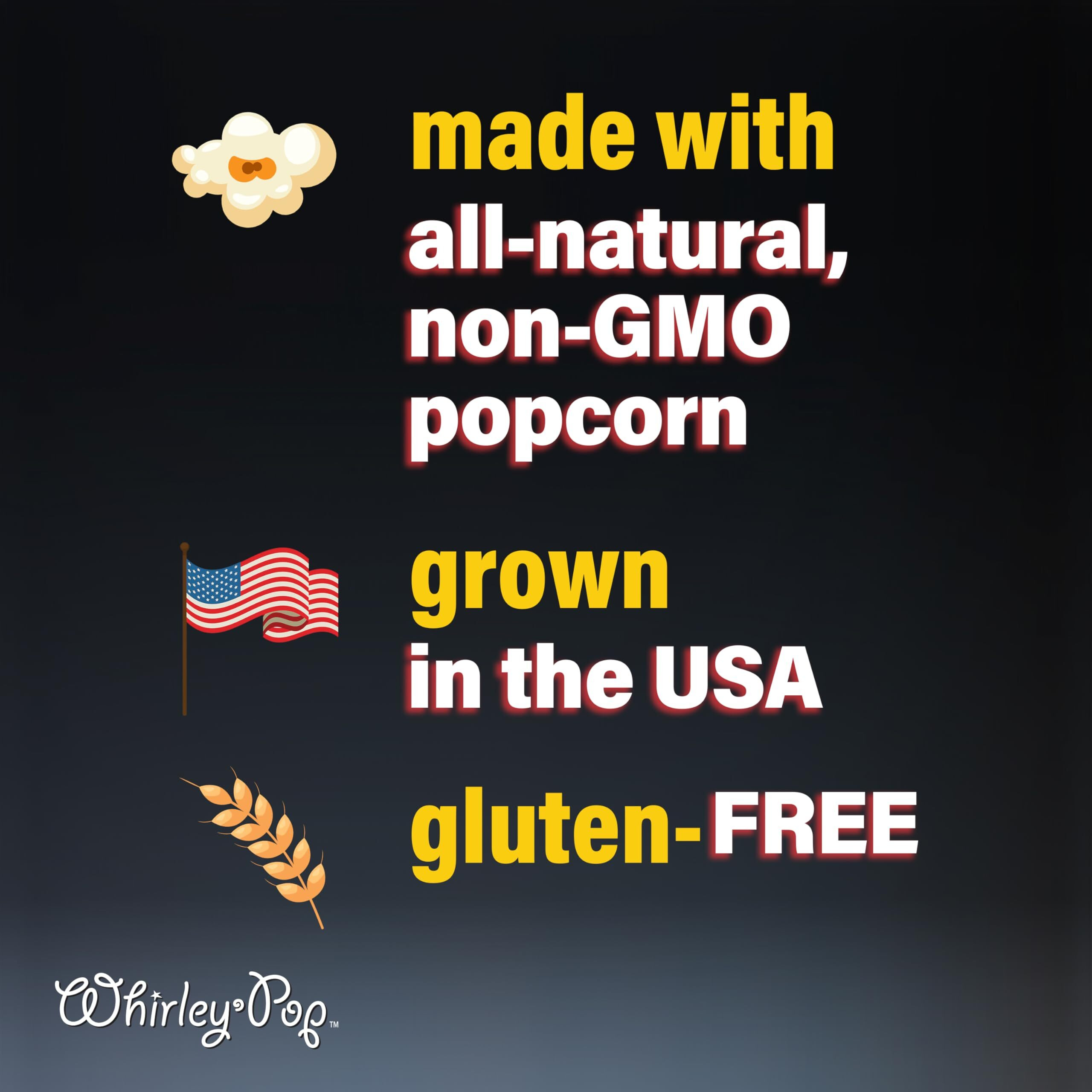 Extra Large Mushroom Popcorn Kernels - 6 Lb Of Large Mushroom Shaped Popcorn Kernels For Popping, Popcorn Popper Kernels For Whirley Pop Stovetop Popcorn Maker (By Wabash Valley Farms)