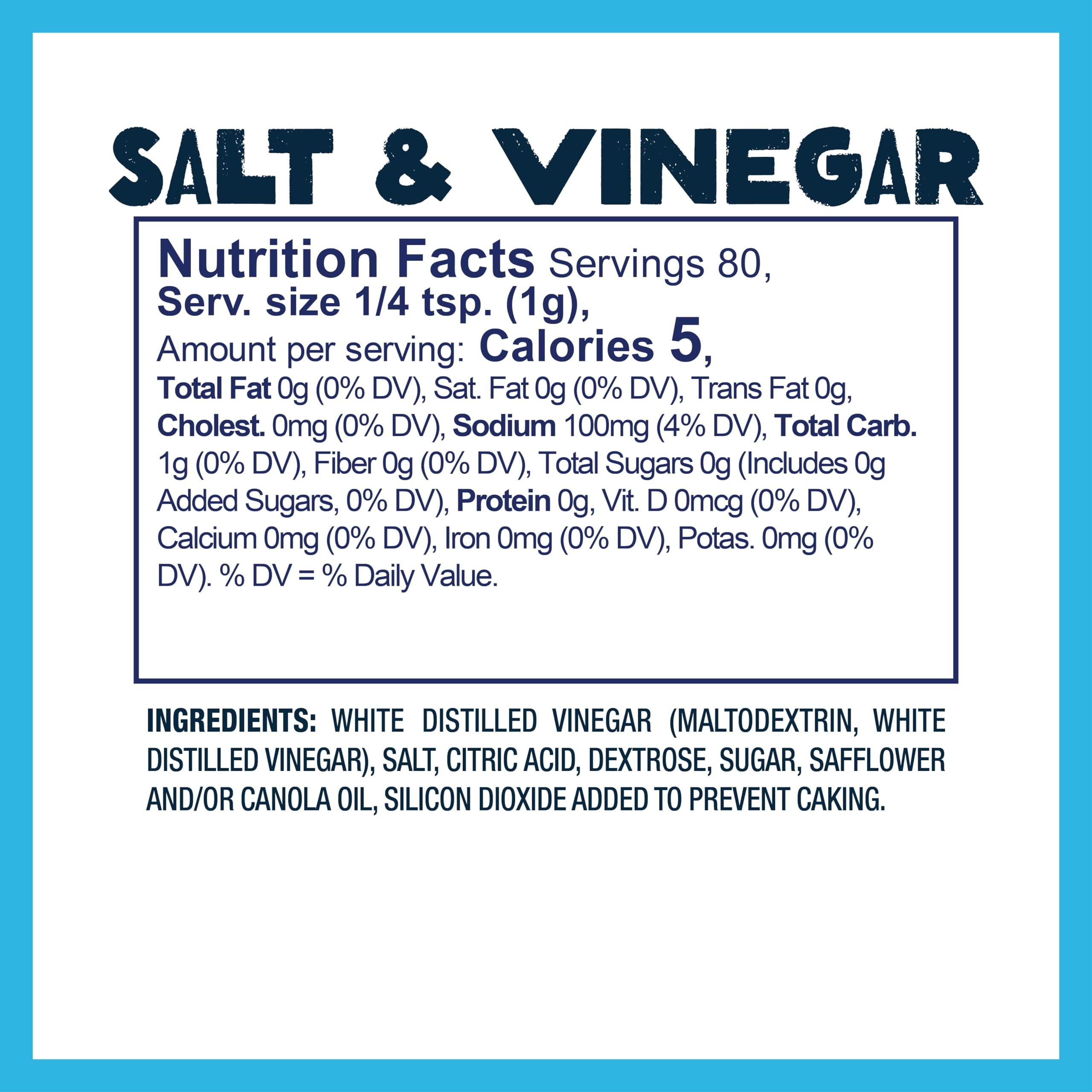 Kernel Season's Salt & Vinegar Popcorn Seasoning, 2.85 Ounce (Pack Of 6)