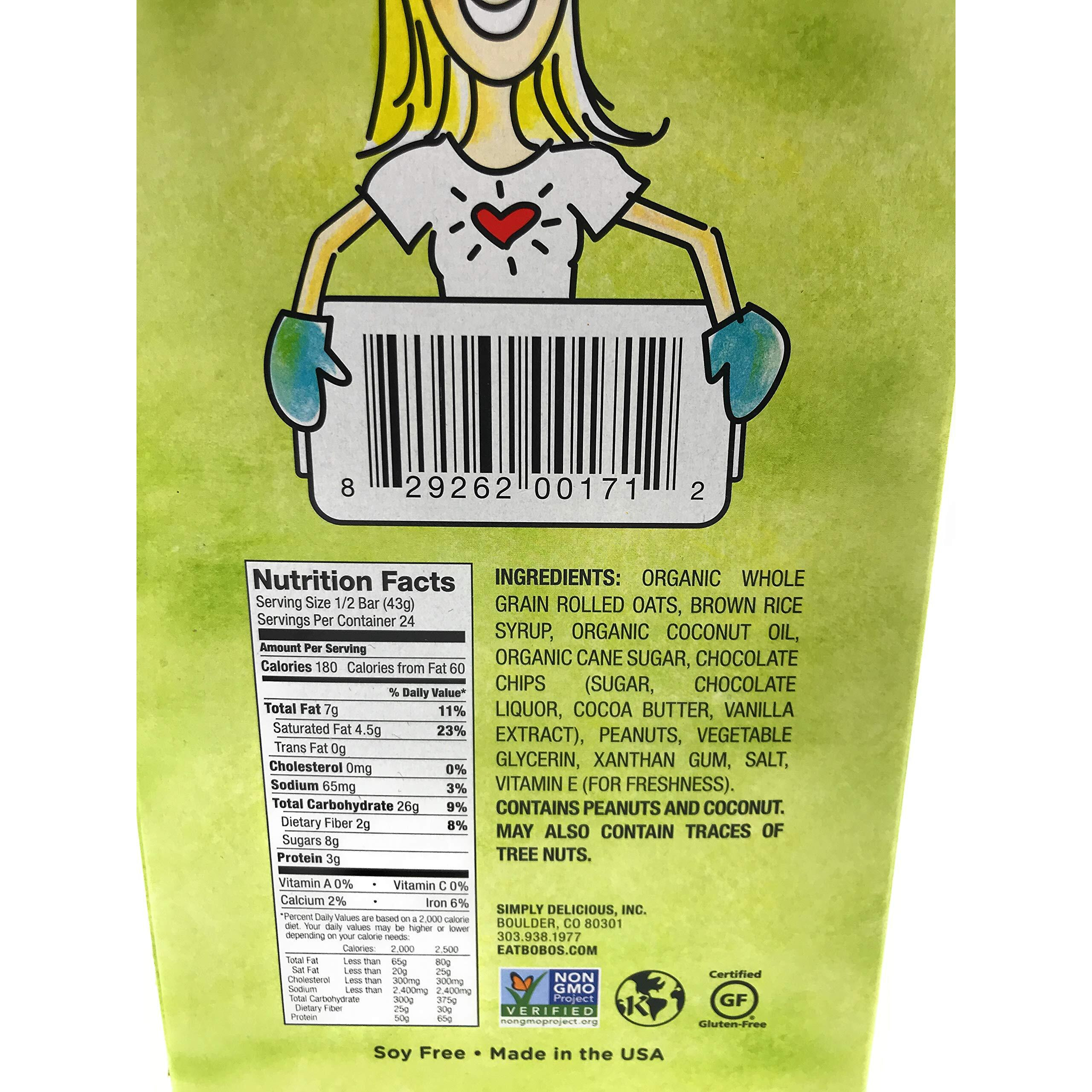 Bobos Oat Bars Peanut Butter Chocolate Chip Oat Bar 3 Oz (Pack Of 12)