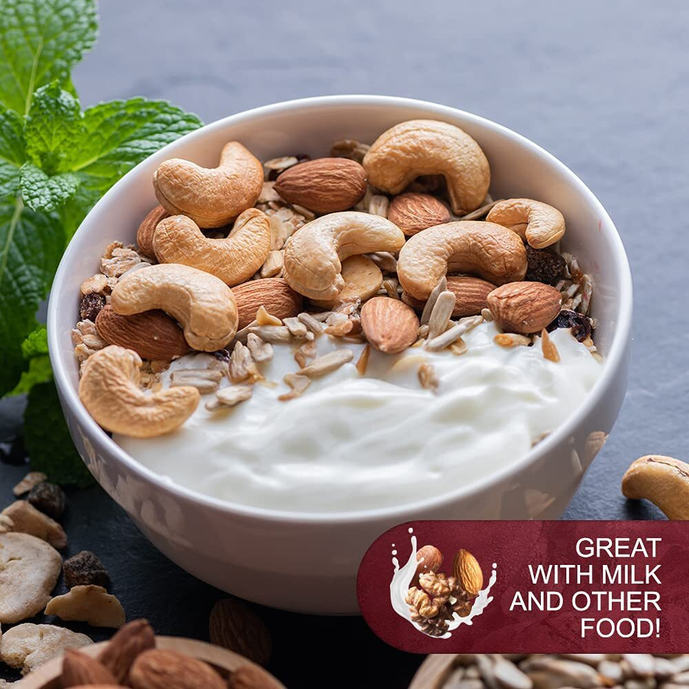 Raw Deluxe Unsalted Mixed Nuts- Premium Quality Kosher Mixed Nuts Snack By We Got Nuts- Natural Rich Flavor Cashews, Walnuts, Almonds, Pecans, Macadamia Nuts & More- Packed In A Resealable Bag- 3 Lbs