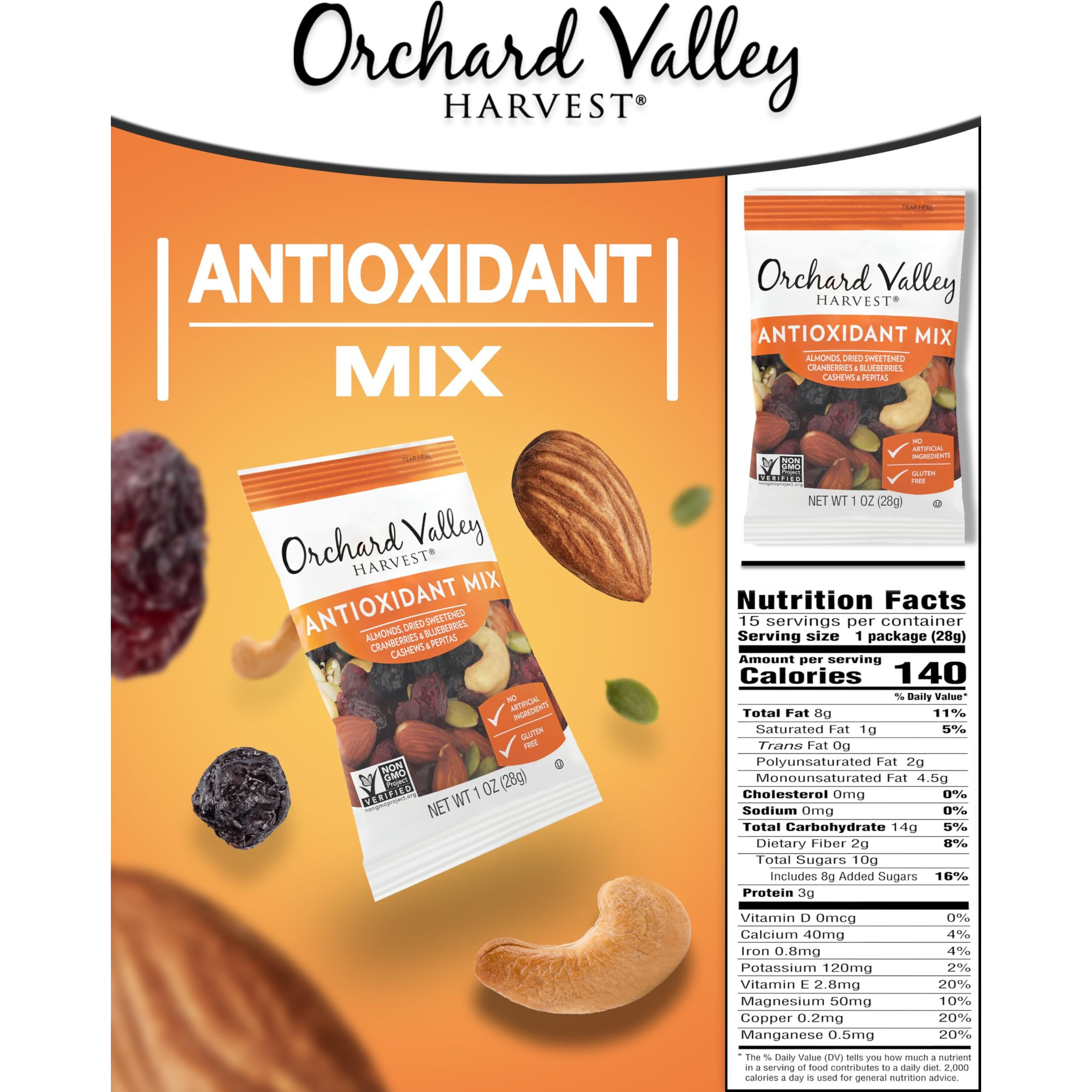 Orchard Valley Harvest Antioxidant Mix, 1 Oz, 15 Ct
