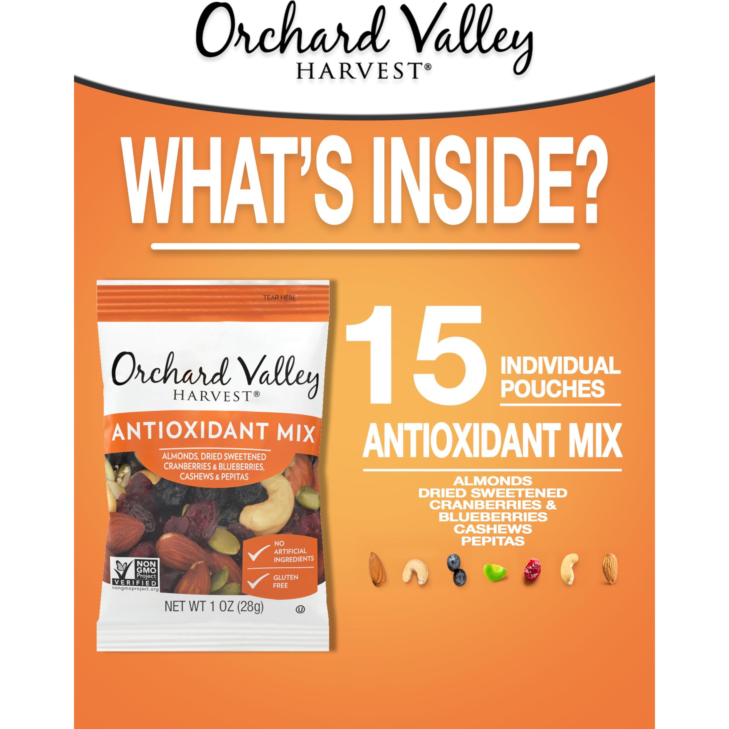 Orchard Valley Harvest Antioxidant Mix, 1 Oz, 15 Ct