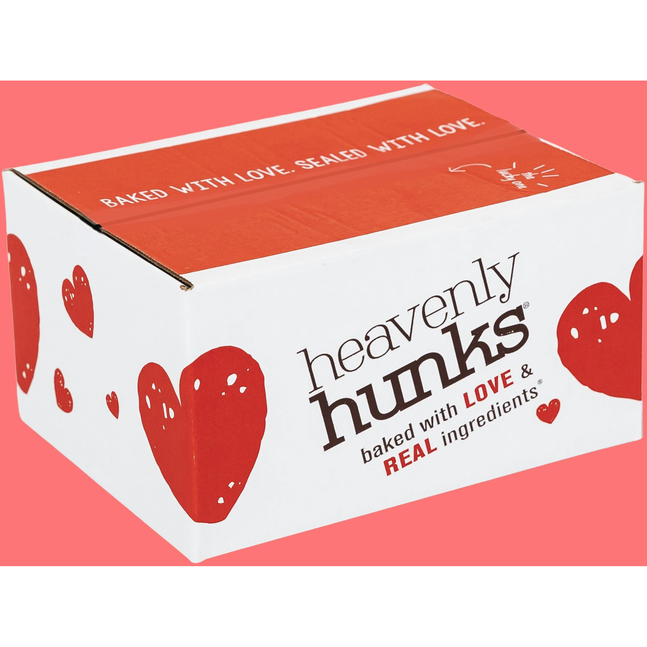 Heavenly Hunks Variety Gift Box - Oatmeal Chocolate Chip, Peanut Butter Chocolate, Cranberry White Chip & Oatmeal White Chip Cookies 4-Pack
