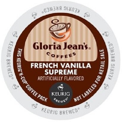Gloria Jean's French Vanilla Supreme Keurig Single-Serve K-Cup Pods, Light Roast Coffee, 96 Count