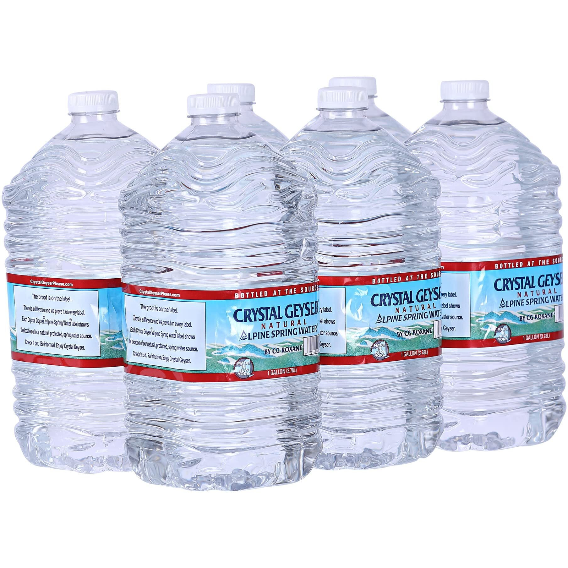 Crystal Geyser Alpine Spring Water, Drinking Water Bottled At The Source, 6 Gallons