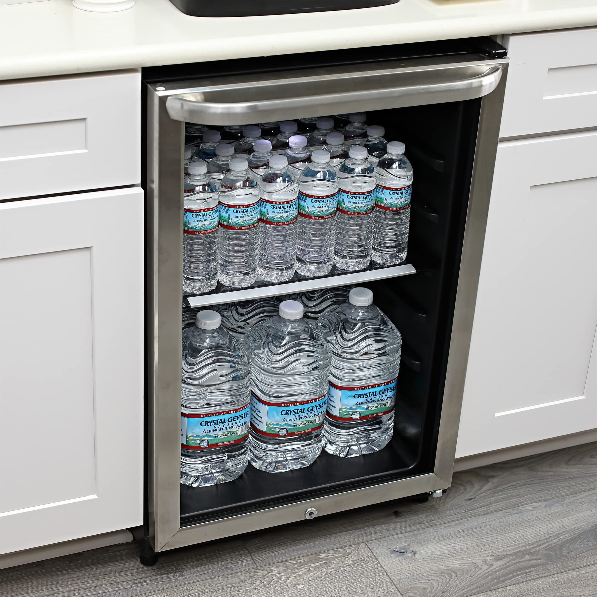 Crystal Geyser Alpine Spring Water, Drinking Water Bottled At The Source, 6 Gallons