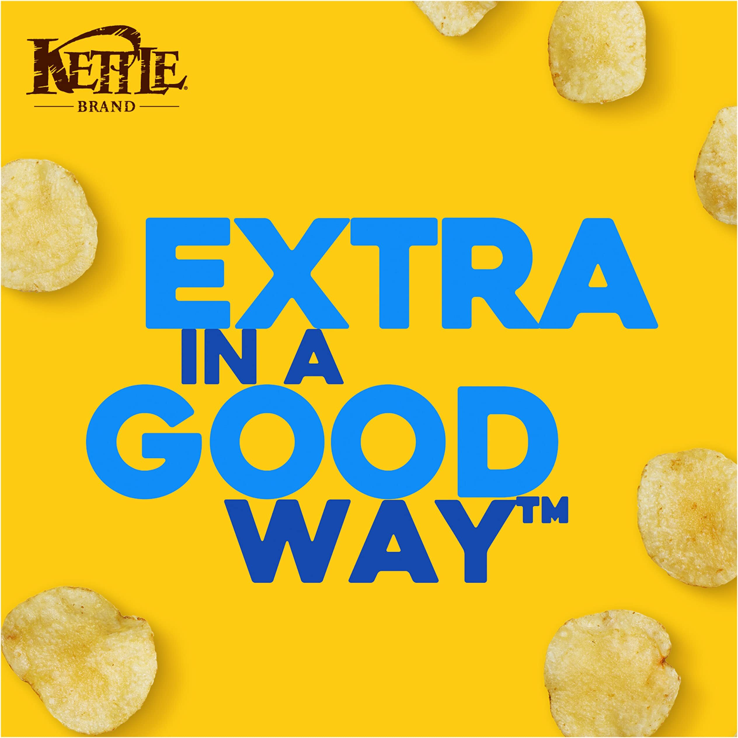 Kettle Brand Sea Salt And Vinegar Kettle Potato Chips, Gluten-Free, Non-Gmo, 7.5 Oz Bag