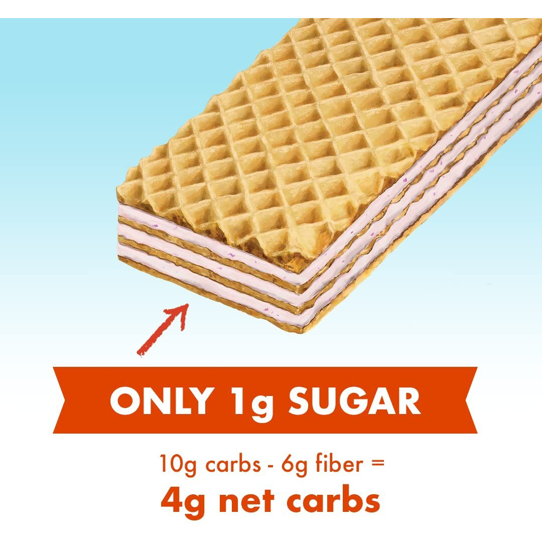 Rip Van Am Yum Strawberry Yogurt - Keto - Non-Gmo - Healthy Snacks - Low Carb & Low Sugar (1G) - Low Calorie - 16 Count