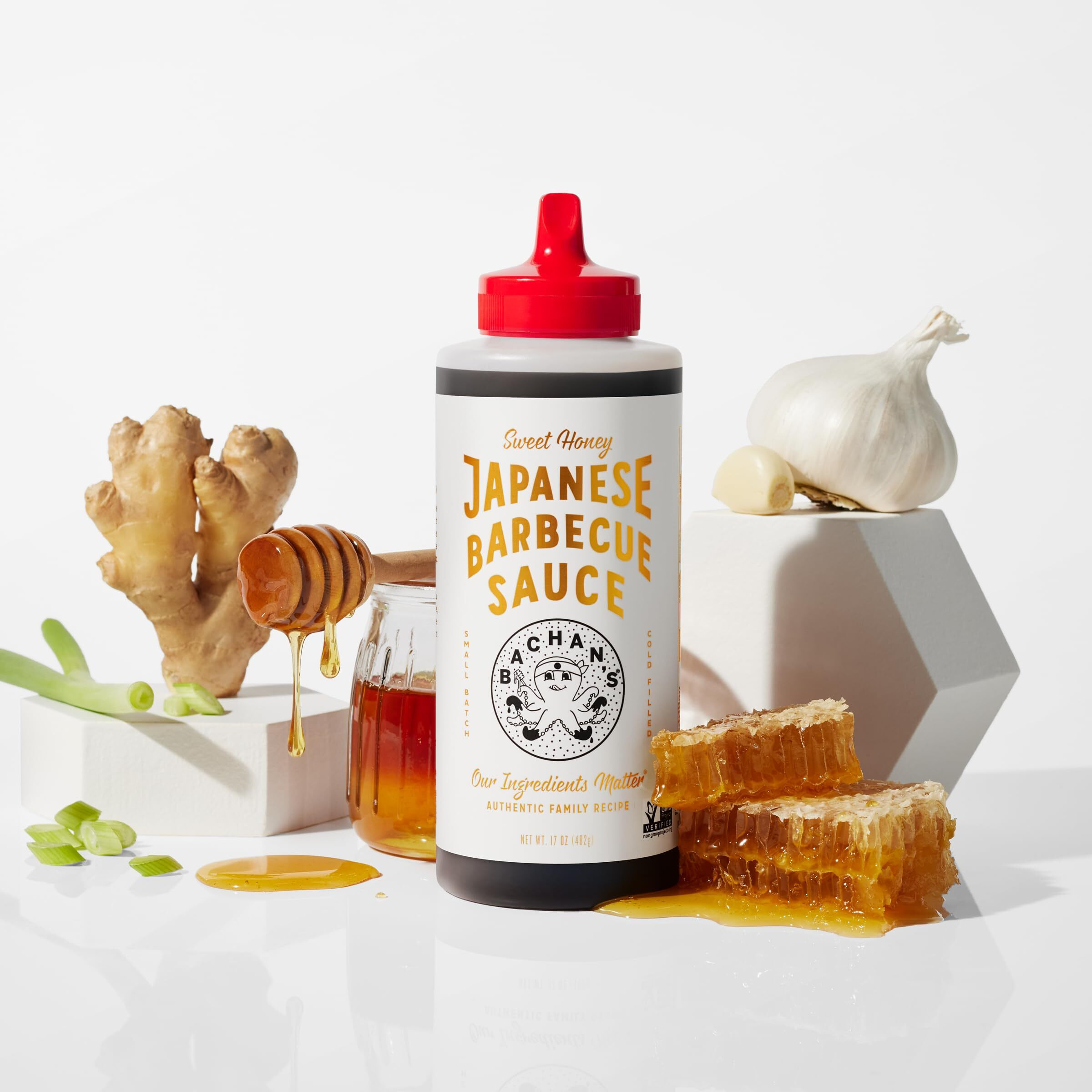 Bachan's Japanese Barbecue Sauce 2 Pack - 1 Original, 1 Sweet Honey - Bbq Sauce For Wings, Chicken, Beef, Pork, Seafood, Noodles, And More. Non Gmo, No Preservatives, Bpa Free