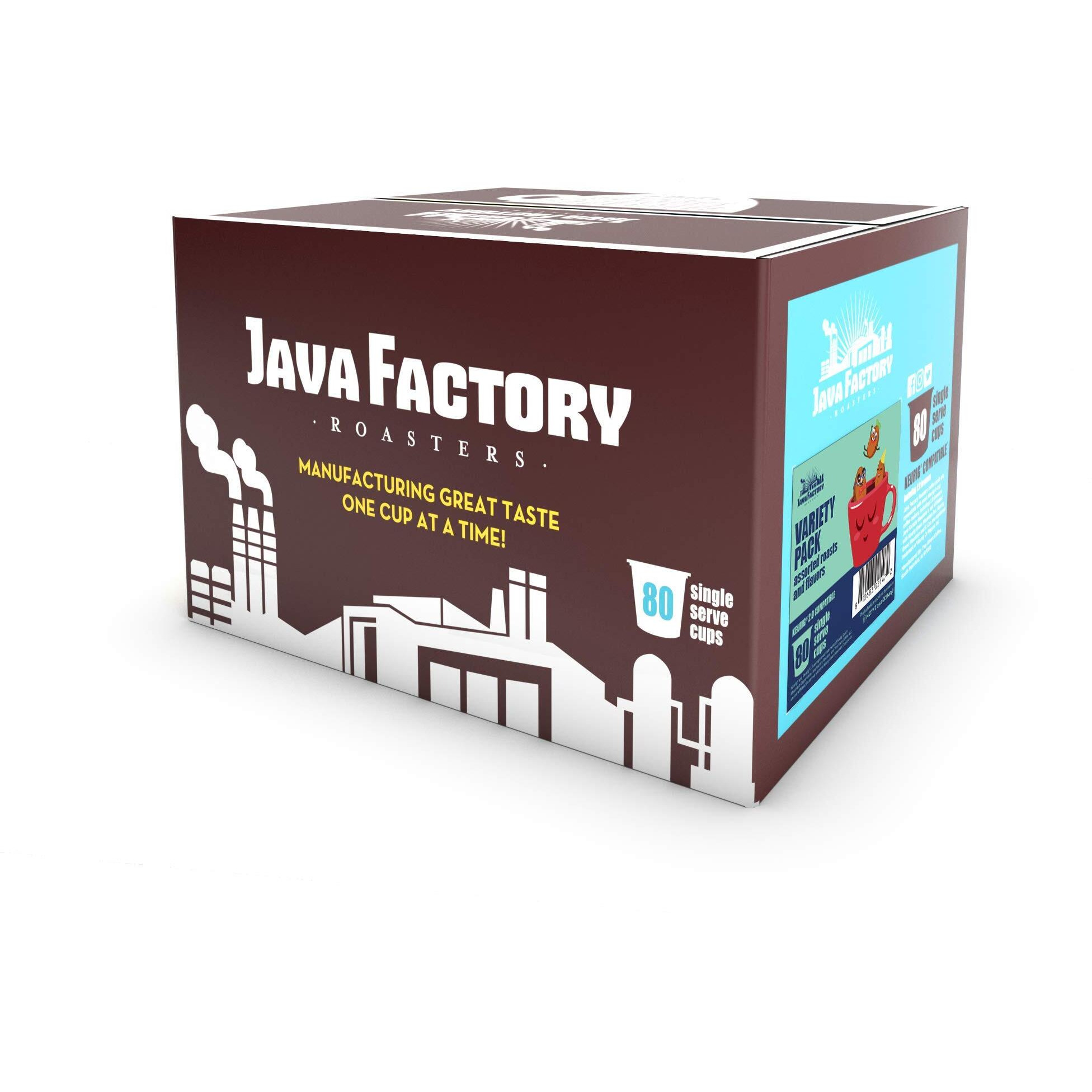 Java Factory Coffee Pods Compatible With K Cup Brewers Including 2.0, Assorted Variety Pack, 80 Count