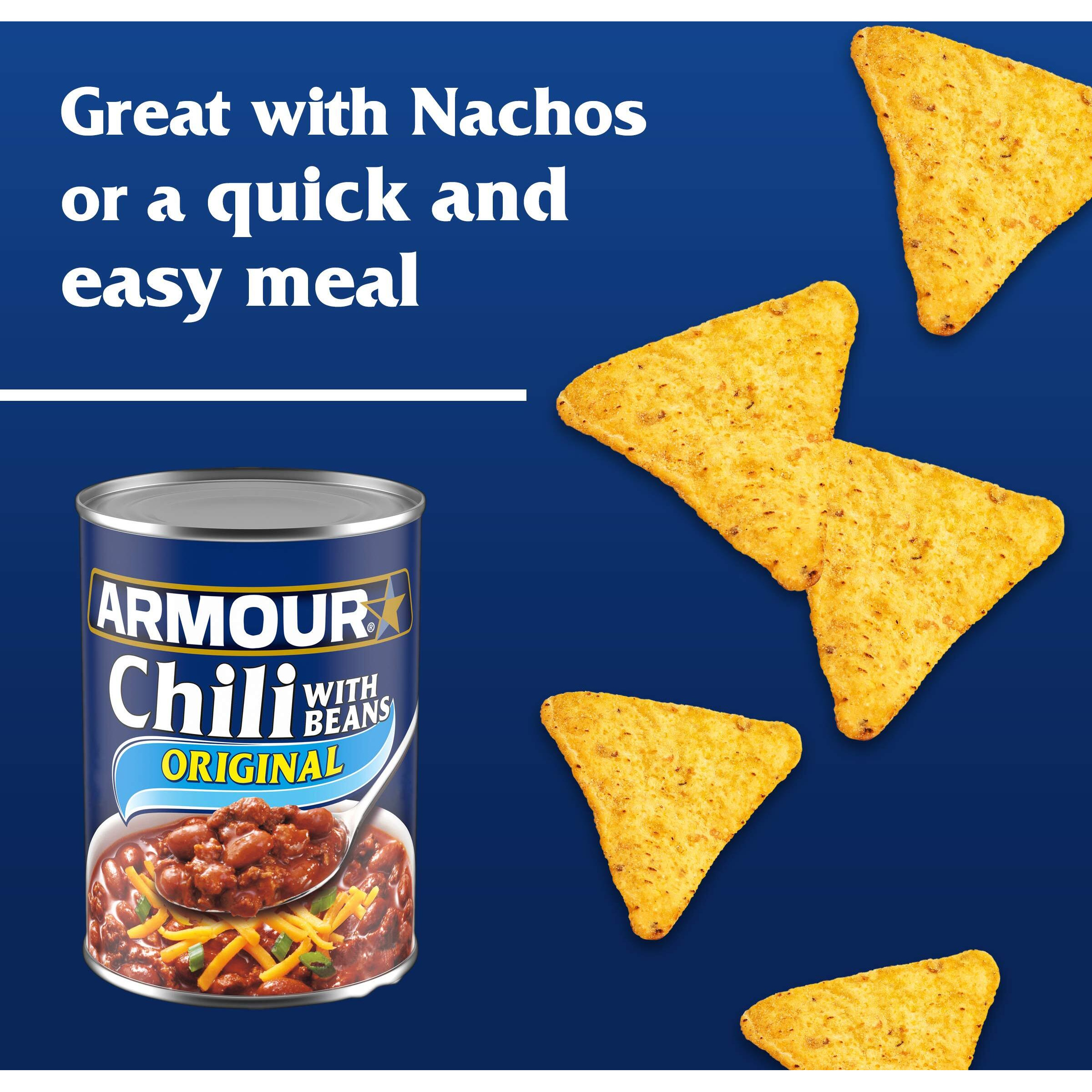 Armour Star Chili With Beans, Canned Food, 12 - 14 Oz Cans