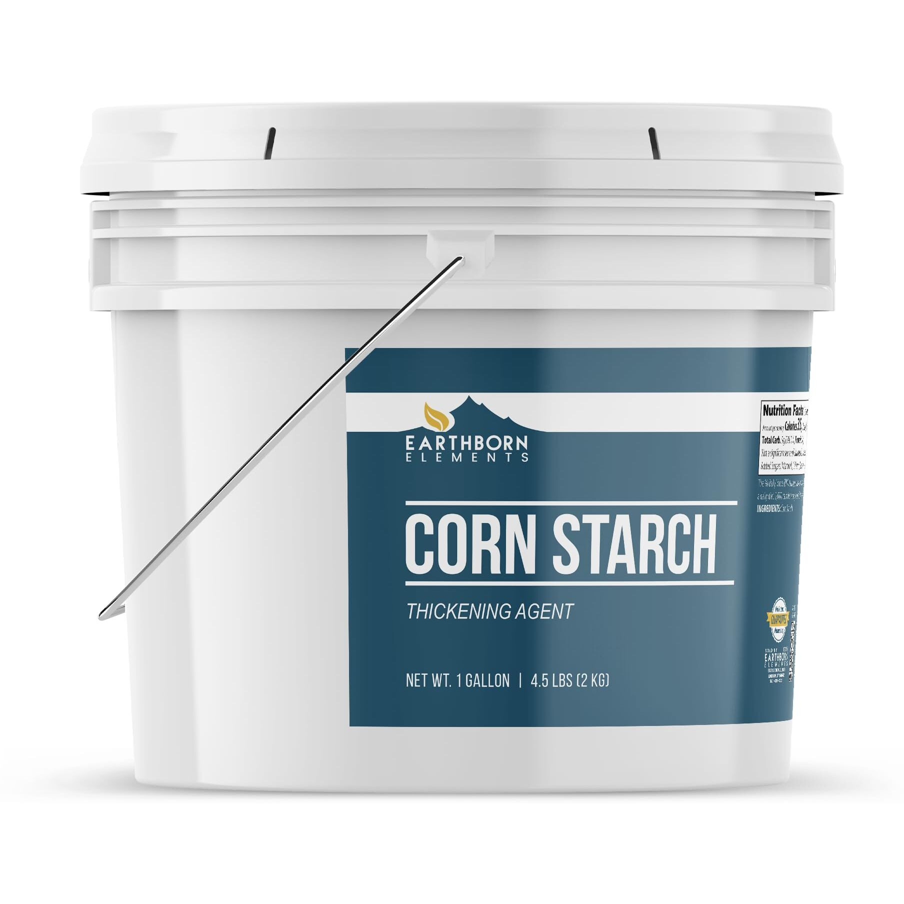 Earthborn Elements Corn Starch (1 Gallon), Thickener For Sauces, Soup, & Gravy