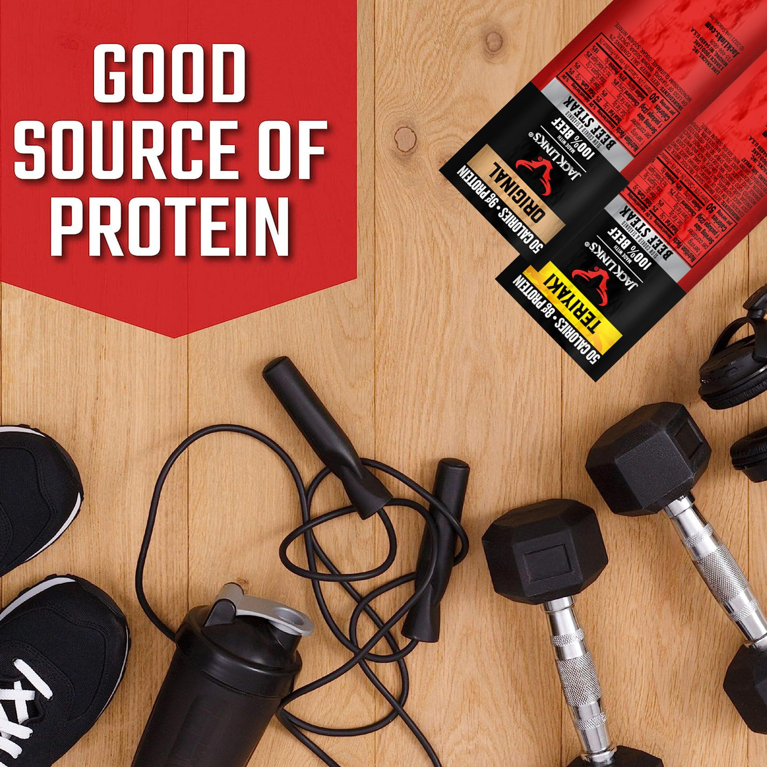 Jack Link's Premium Cuts Beef Steak, Original & Teriyaki, Great Protein Snack, Made With 100% Beef, 0.8Oz (Pack Of 12)
