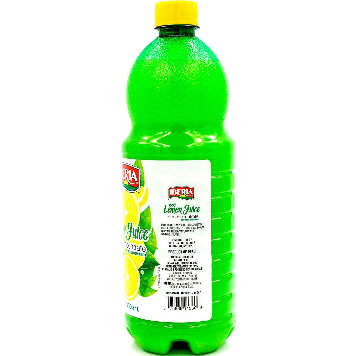 Iberia 100% Lemon Juice, 32 Ounce (Pack Of 3)
