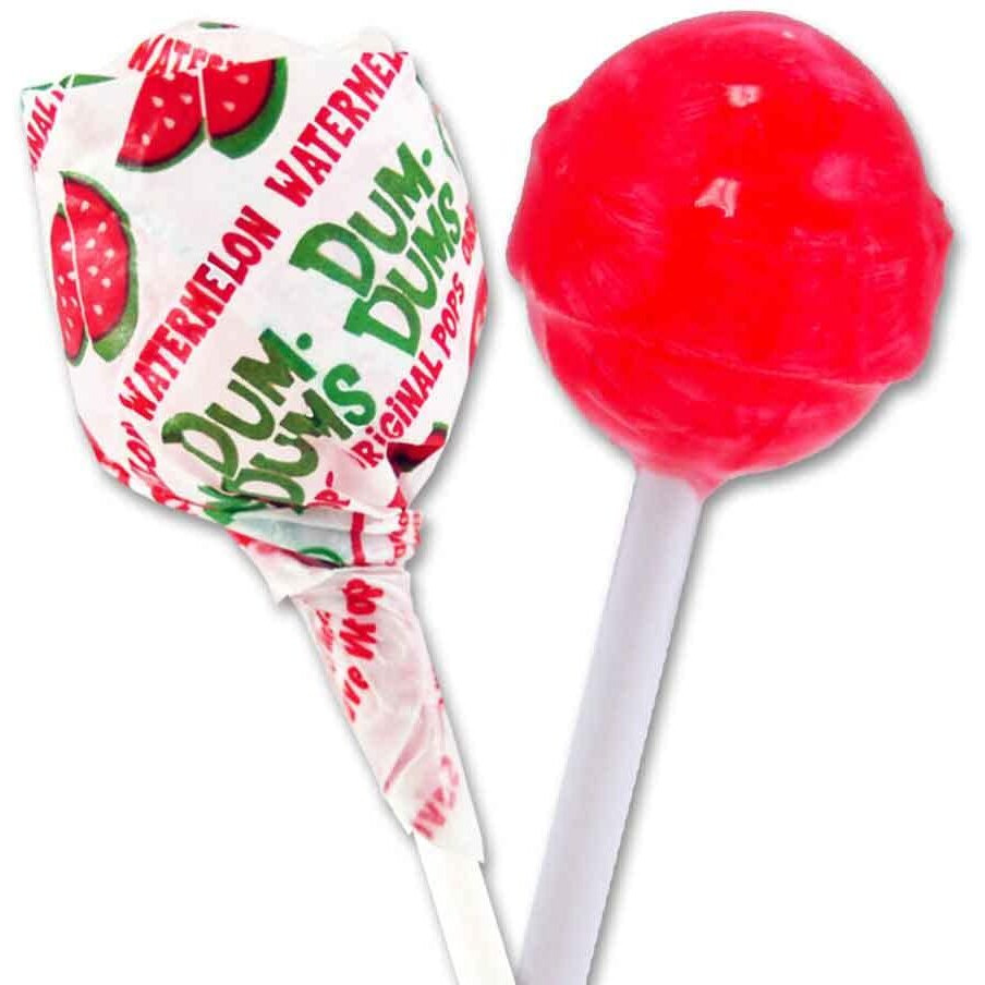 Dum Dums Lollipops Watermelon Flavor 1-50 Ct Bag