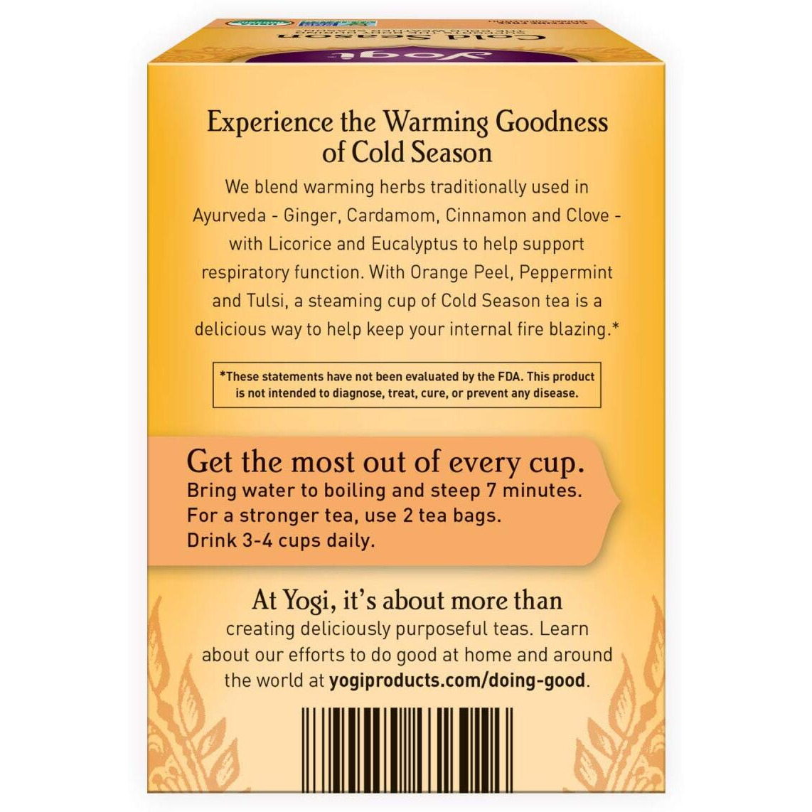 Yogi Tea, Cold Season, 16 Count