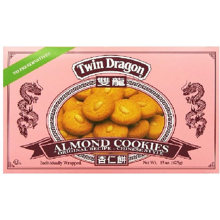Twin Dragon Almond Cookies 15 Oz, 3Pack