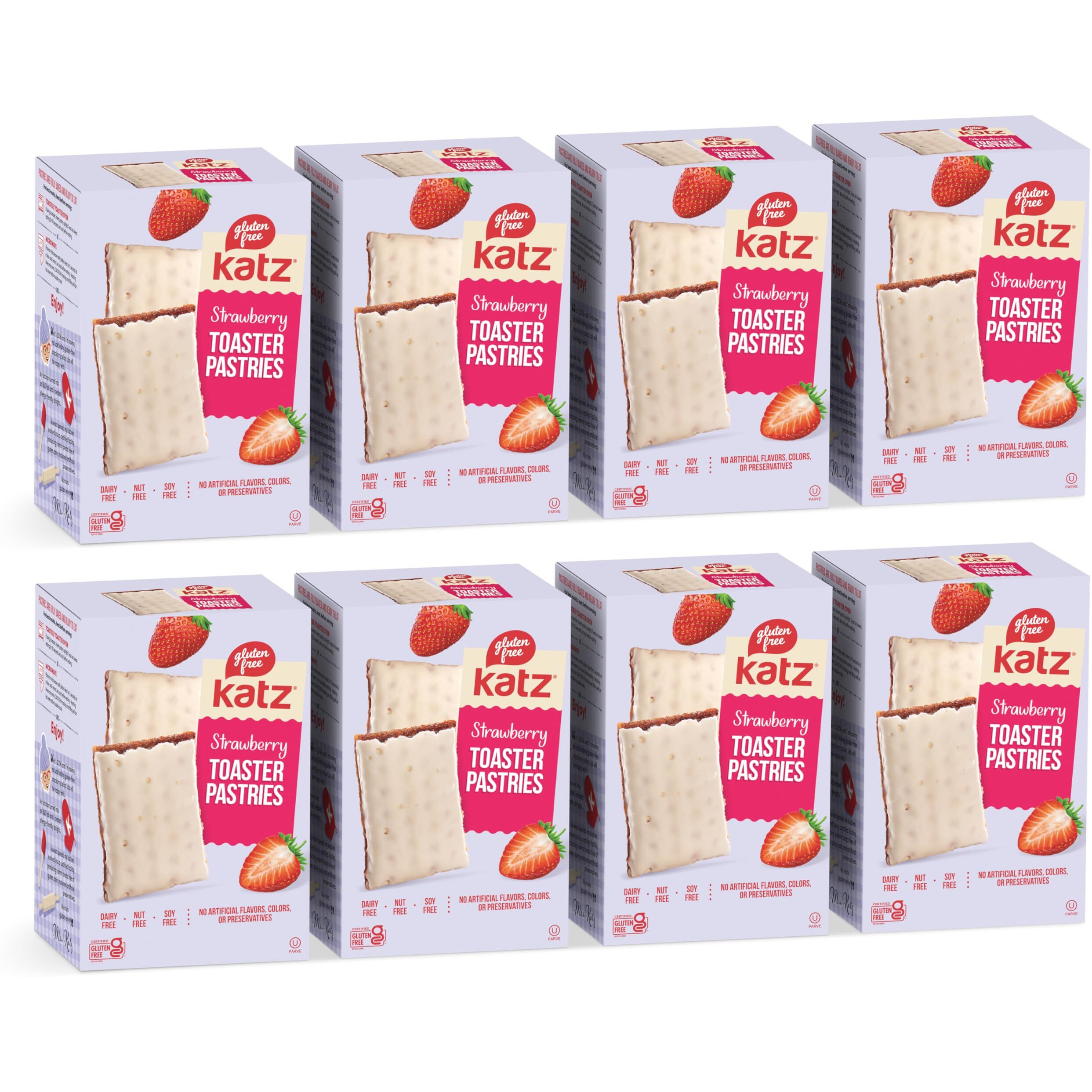 Katz Gluten Free Toaster Pastries. Strawberry. Gluten Free. Dairy Free, Nut Free, Peanut Free, Soy Free. Kosher Snacks. 8 Oz (Pack Of 8)