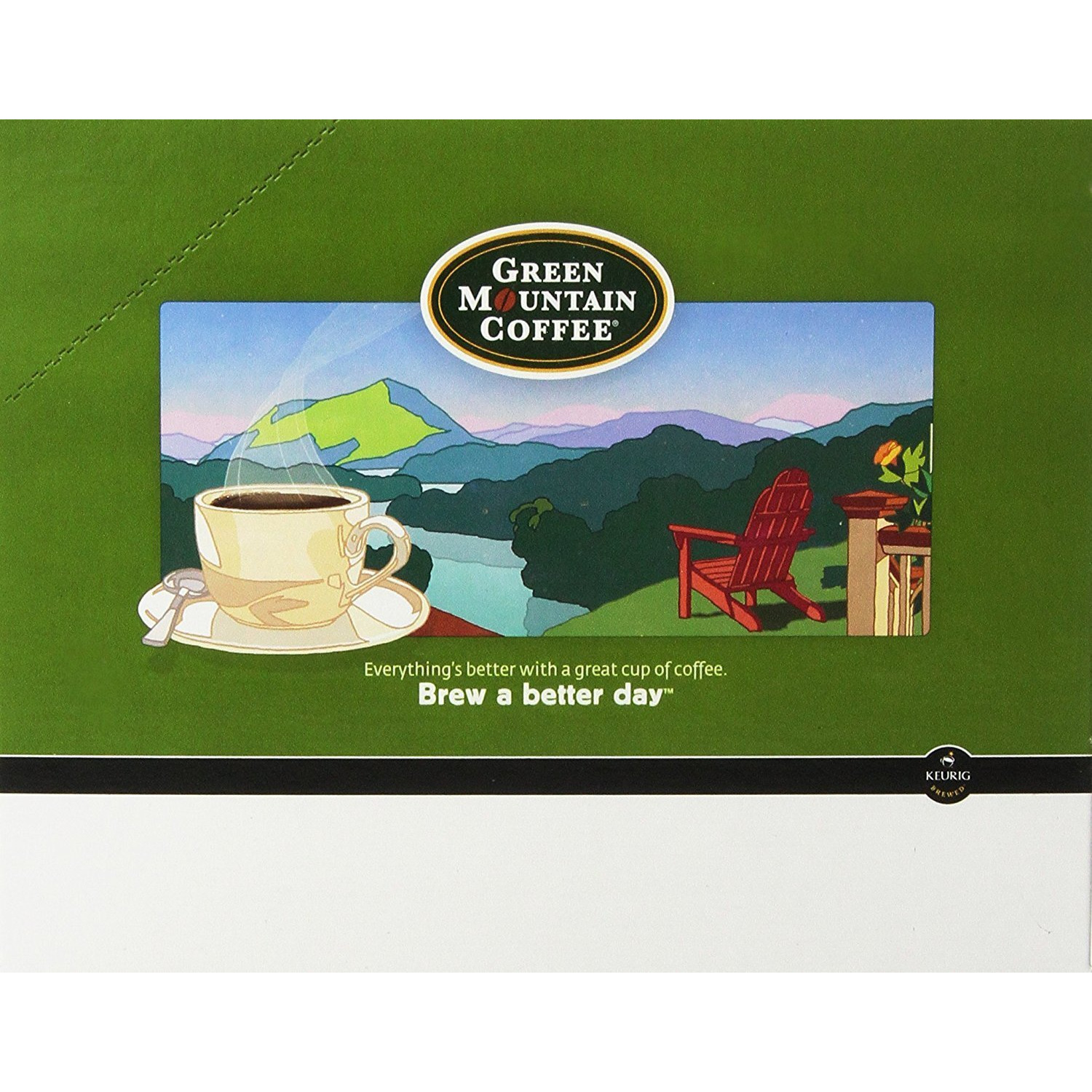 Green Mountain Coffee, Half-Caff, Single-Serve Keurig K-Cup Pods, Medium Roast Coffee, 48 Count (2 Boxes Of 24 Pods)