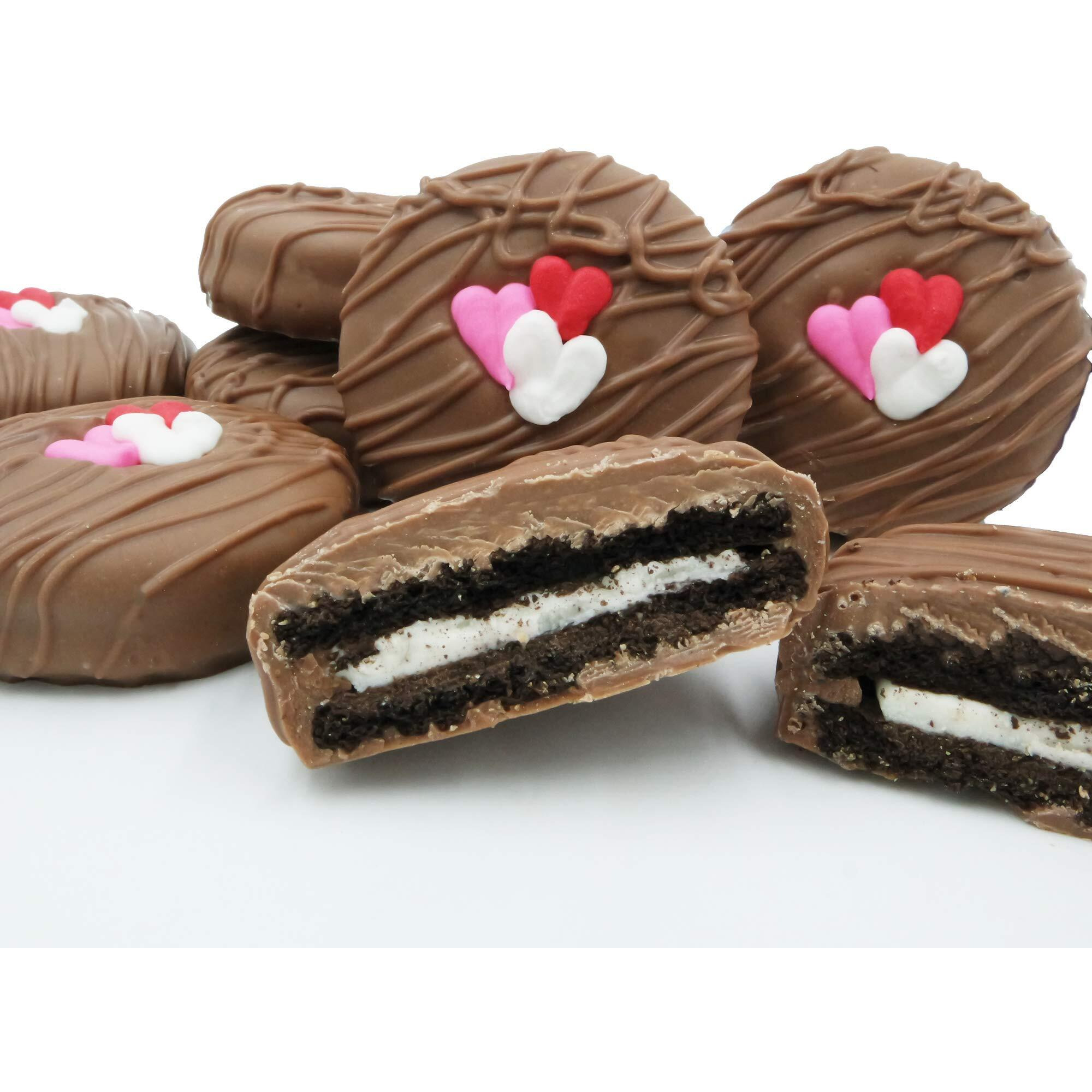 Philadelphia Candies Milk Chocolate Covered Oreo Cookies, Valentine's Day Gift 8 Ounce