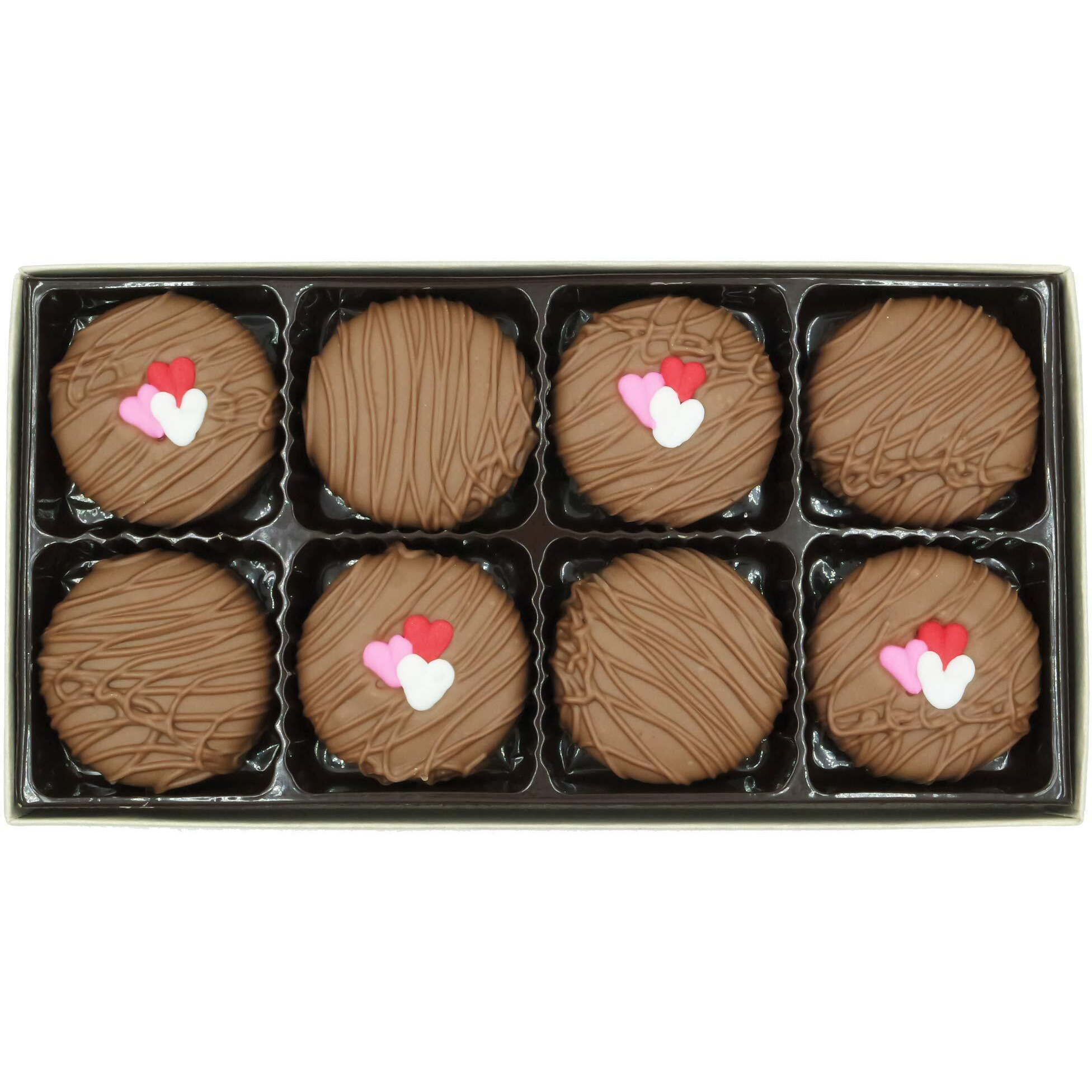 Philadelphia Candies Milk Chocolate Covered Oreo Cookies, Valentine's Day Gift 8 Ounce