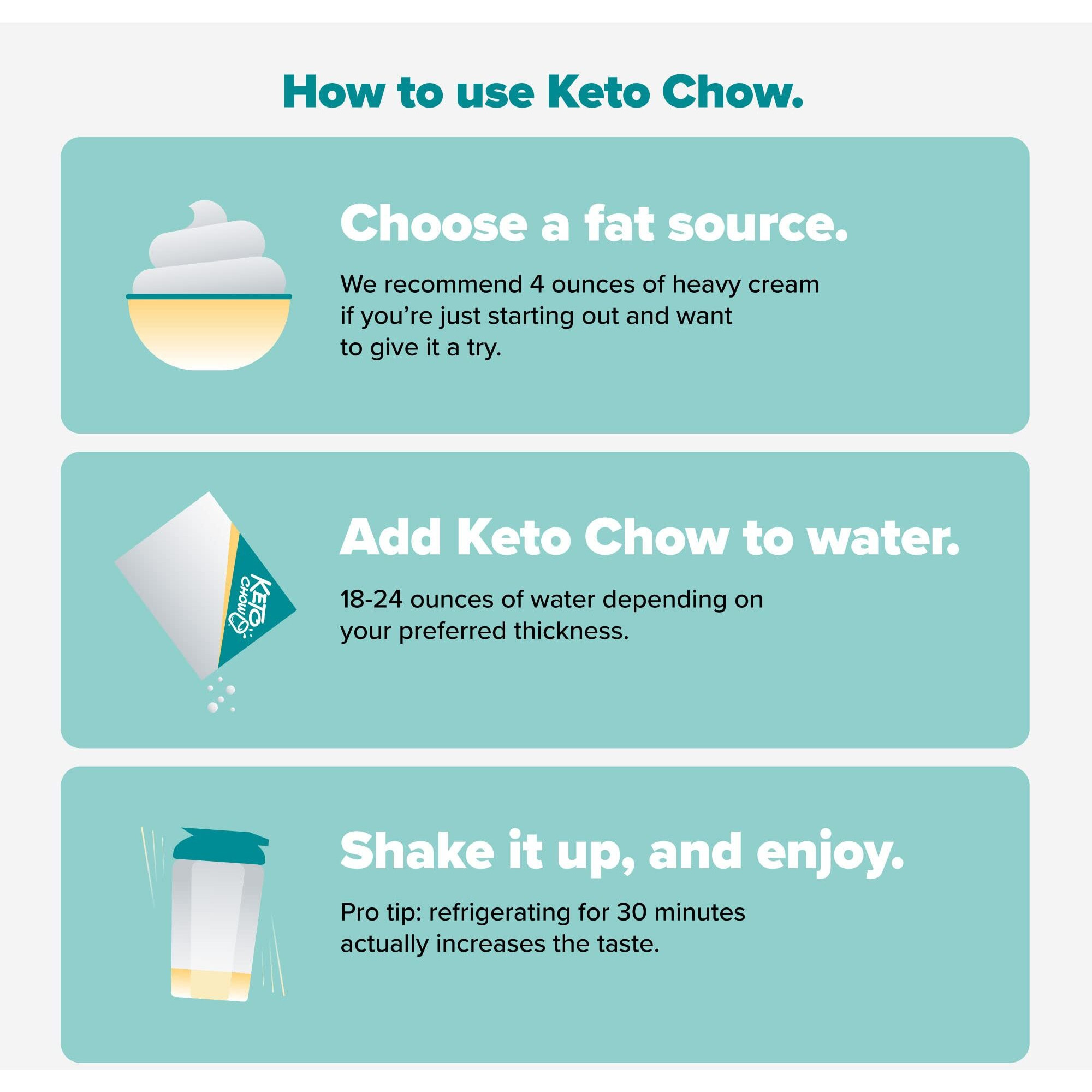 Keto Chow | Gourmet Keto Meal Replacement | Nutritionally Complete | You Choose The Fat | Easy Fast Low Carb Meal | Cookies And Cream