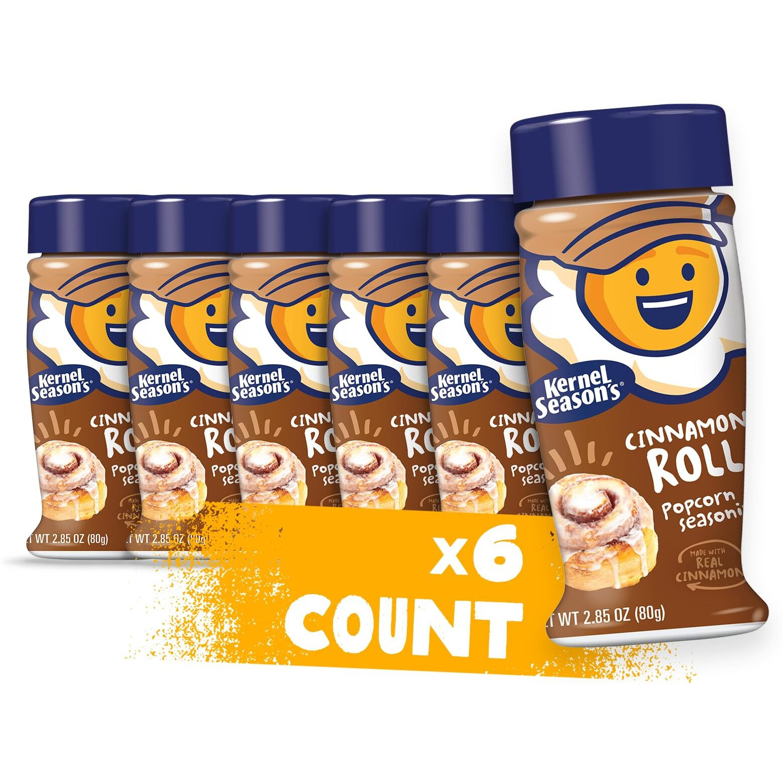 Kernel Season's Popcorn Seasoning, Cinnamon Roll, 2.85 Ounce (Pack Of 6)