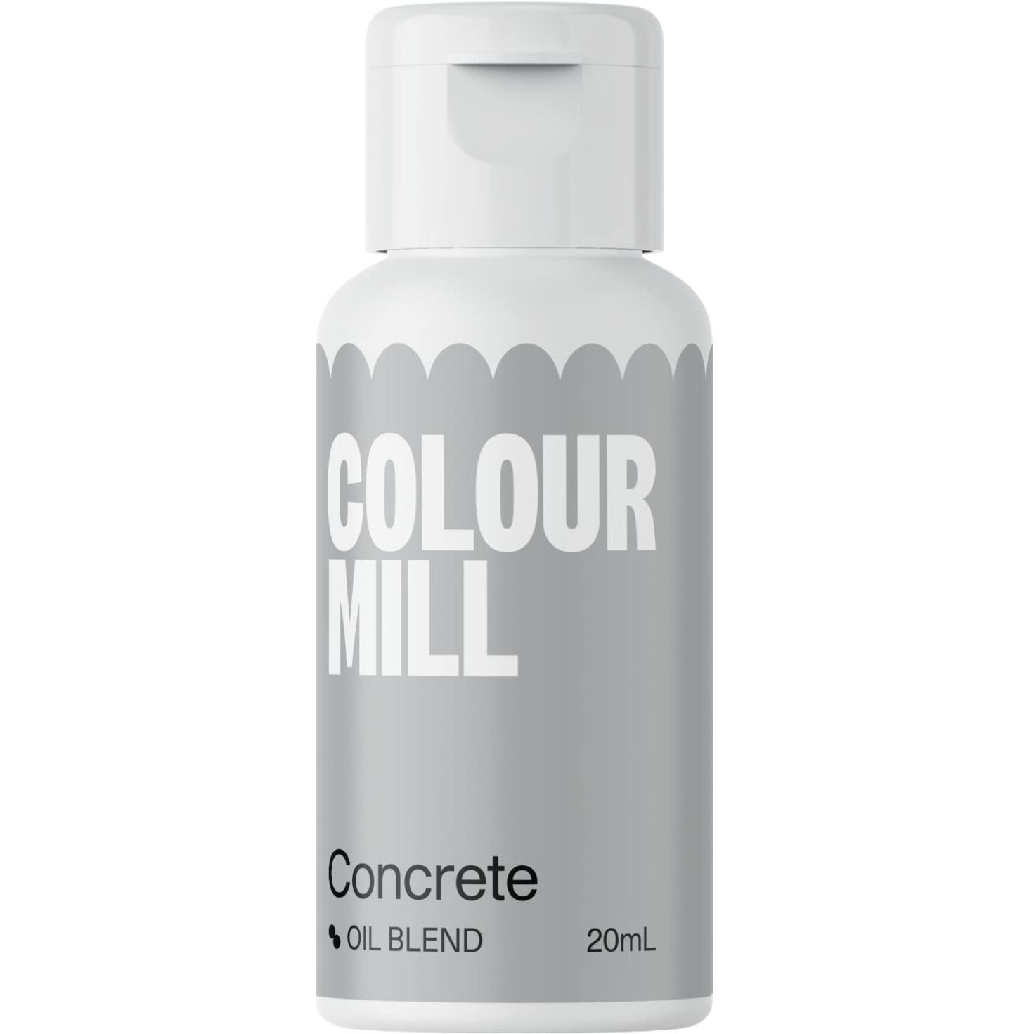 Colour Mill Oil-Based Food Coloring, 20 Milliliters Concrete