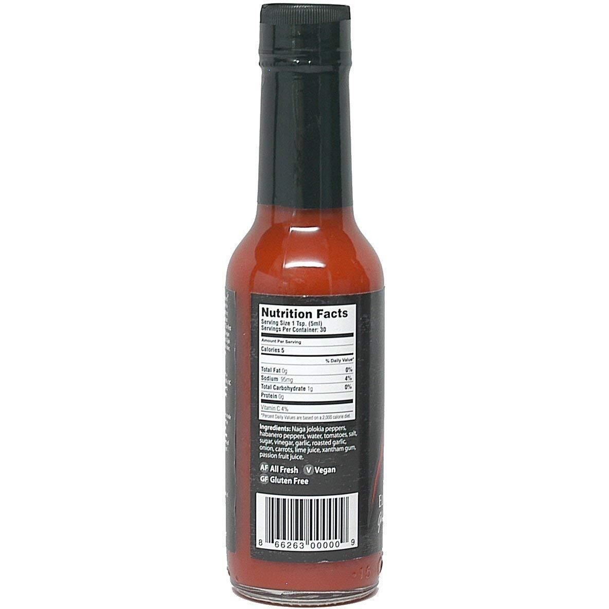 Elijah's Xtreme Ghost Pepper Hot Sauce, Handcrafted Award Winning Blend Of Ghost Peppers, Habanero Garlic & Lime, Extreme Heat & Flavor (5 Oz) (2-Pack) (Xtreme Ghost Pepper & Habanero)