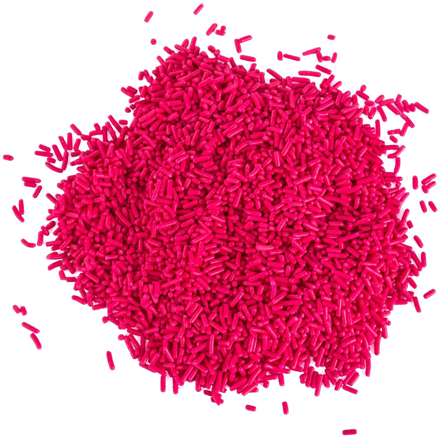 Pink Sprinkles - 2.2 Pounds - Bulk Hot Pink Sprinkles For Cupcakes - Breast Cancer Awareness Sprinkles - Pink Sprinkles For Baby Shower, Gender Reveal, Ice Cream, Cookies, Baking