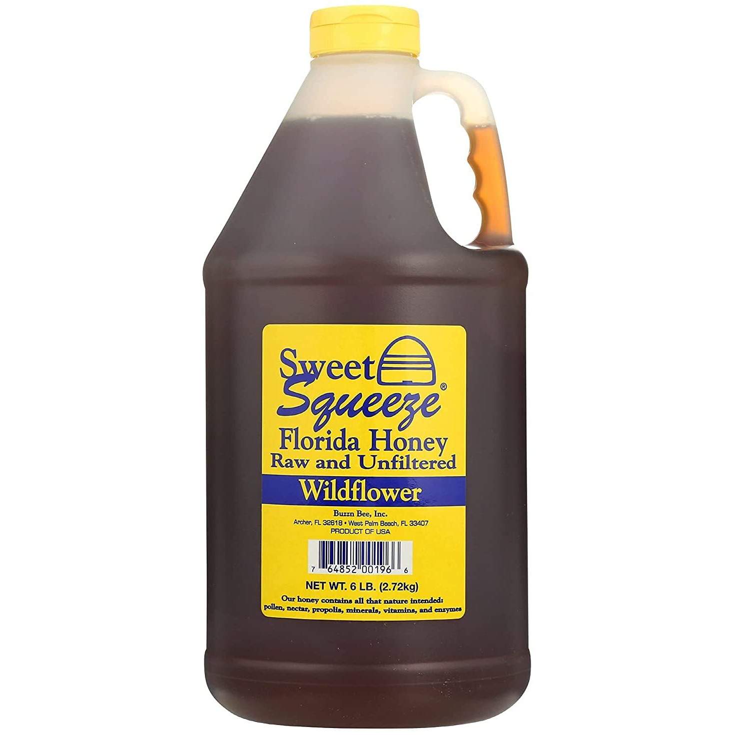 Buzzn Bee Raw Florida Honey - Unpasteurized And Unfiltered (Wildflower, 6 Pound)